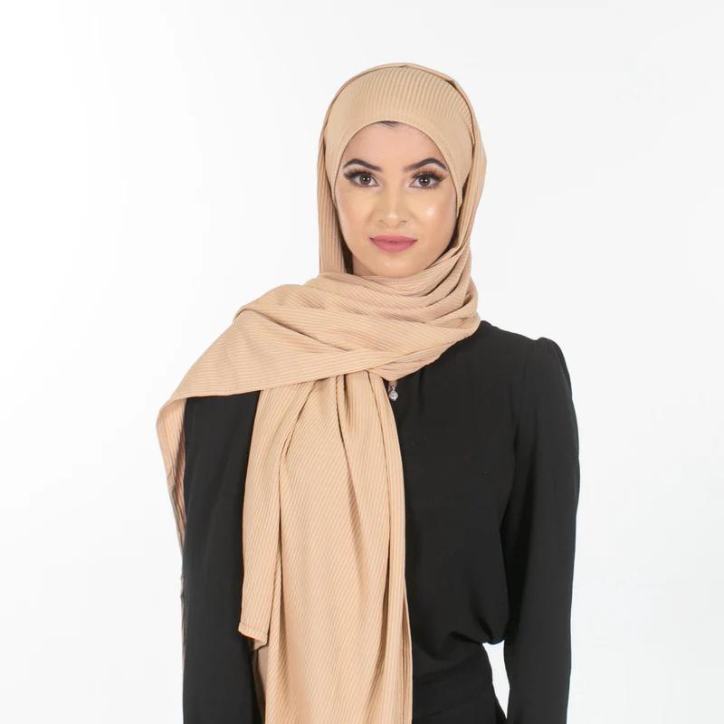 Matching Ribbed jersey Hijab