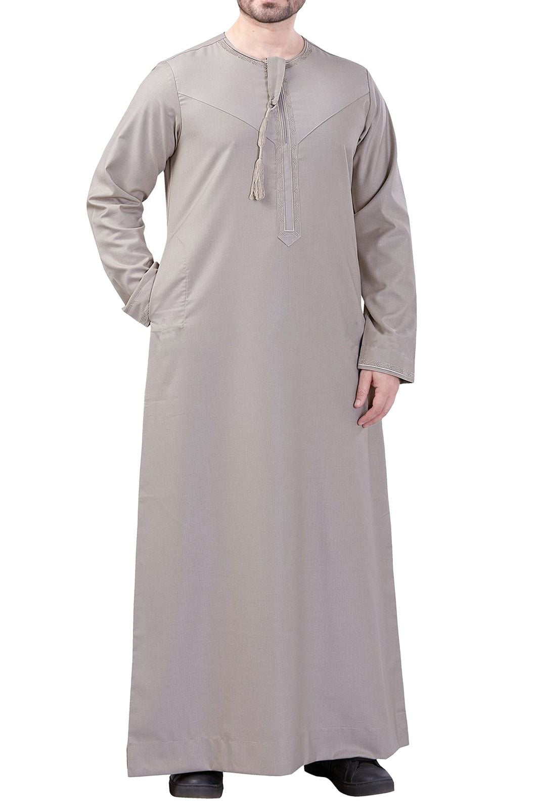 Premium embroidered Omani Thobe