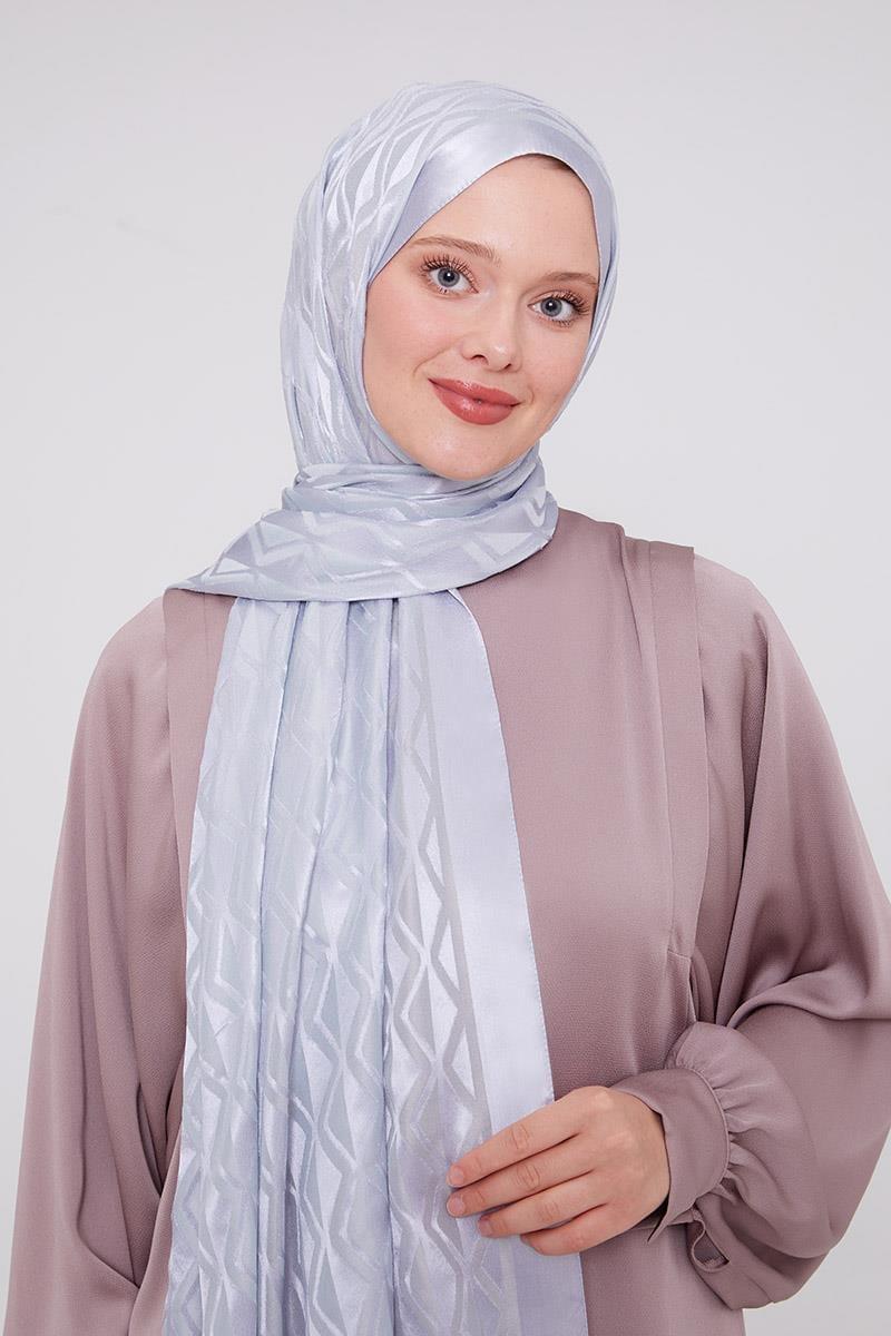 Triangle Pattern Deluxe Devore Hijab