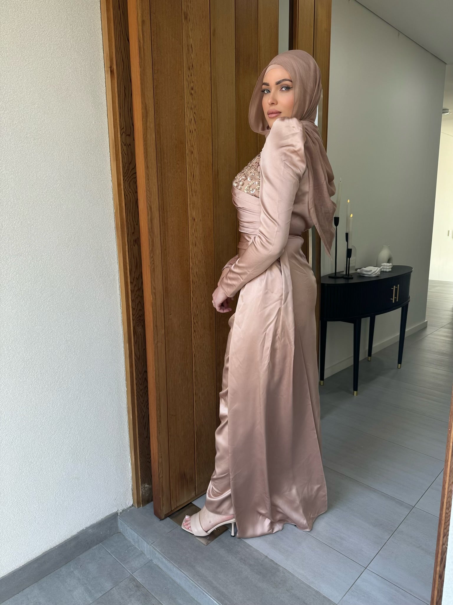 Reyhaan Champagne dress