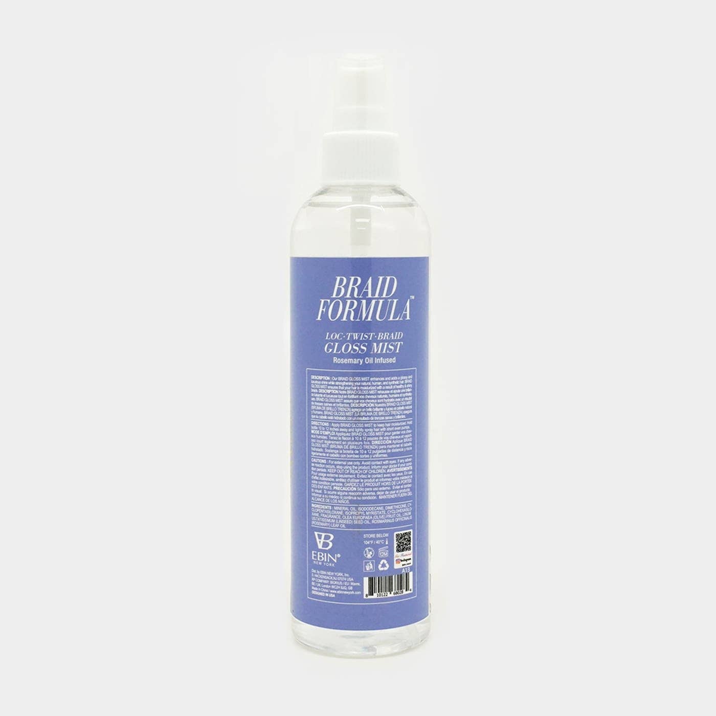 BRAID FORMULA LOC. TWIST. BRAID GLOSS MIST 250ML (8OZ) - STRENGTHENING