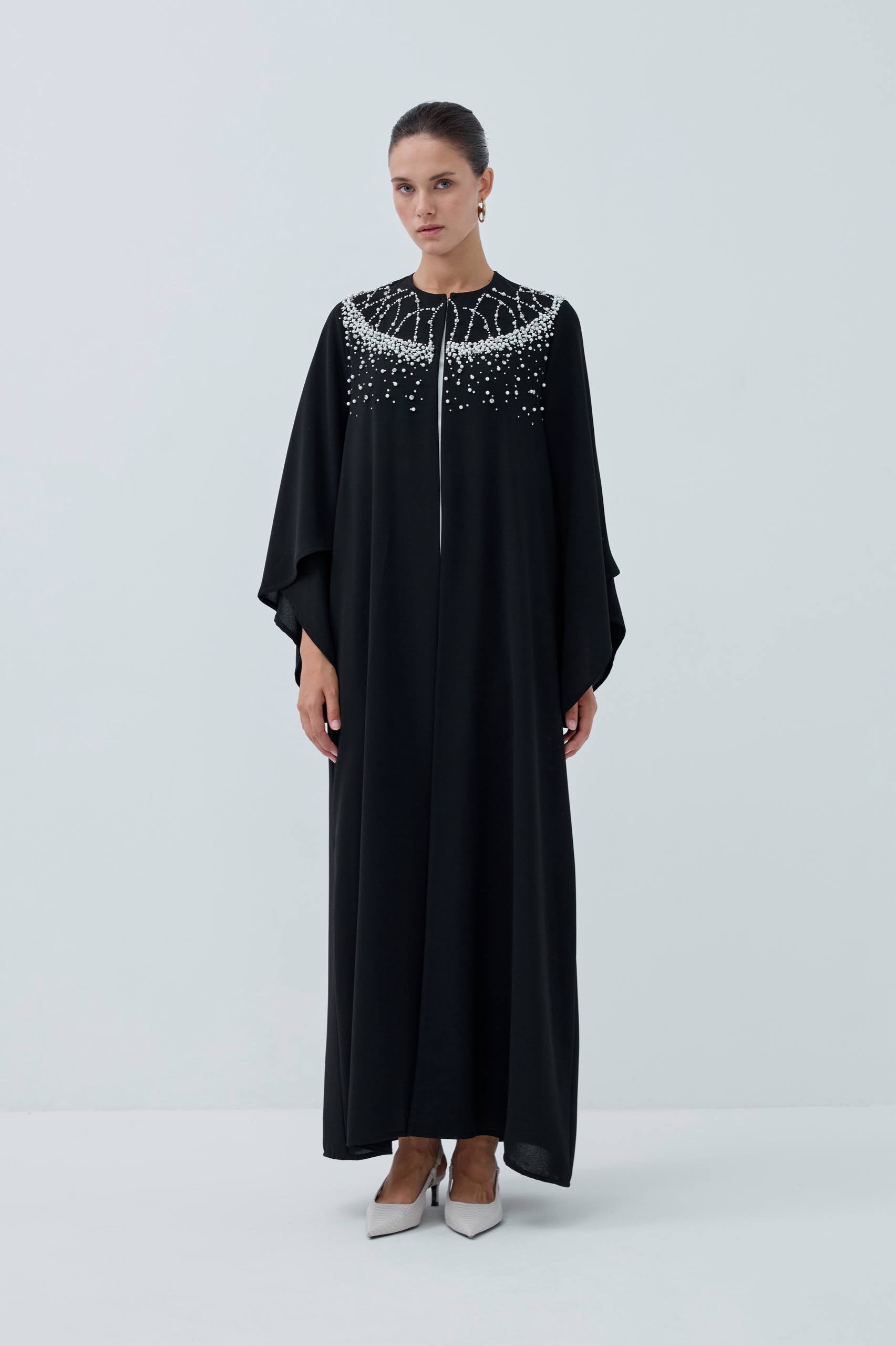 Noor Pearl Embellishments Abaya