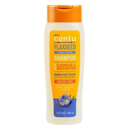 Cantu Flaxseed Smoothing Shampoo – Frizz Control & Hydration for Natural, Curly & Dry Hair – 400ml