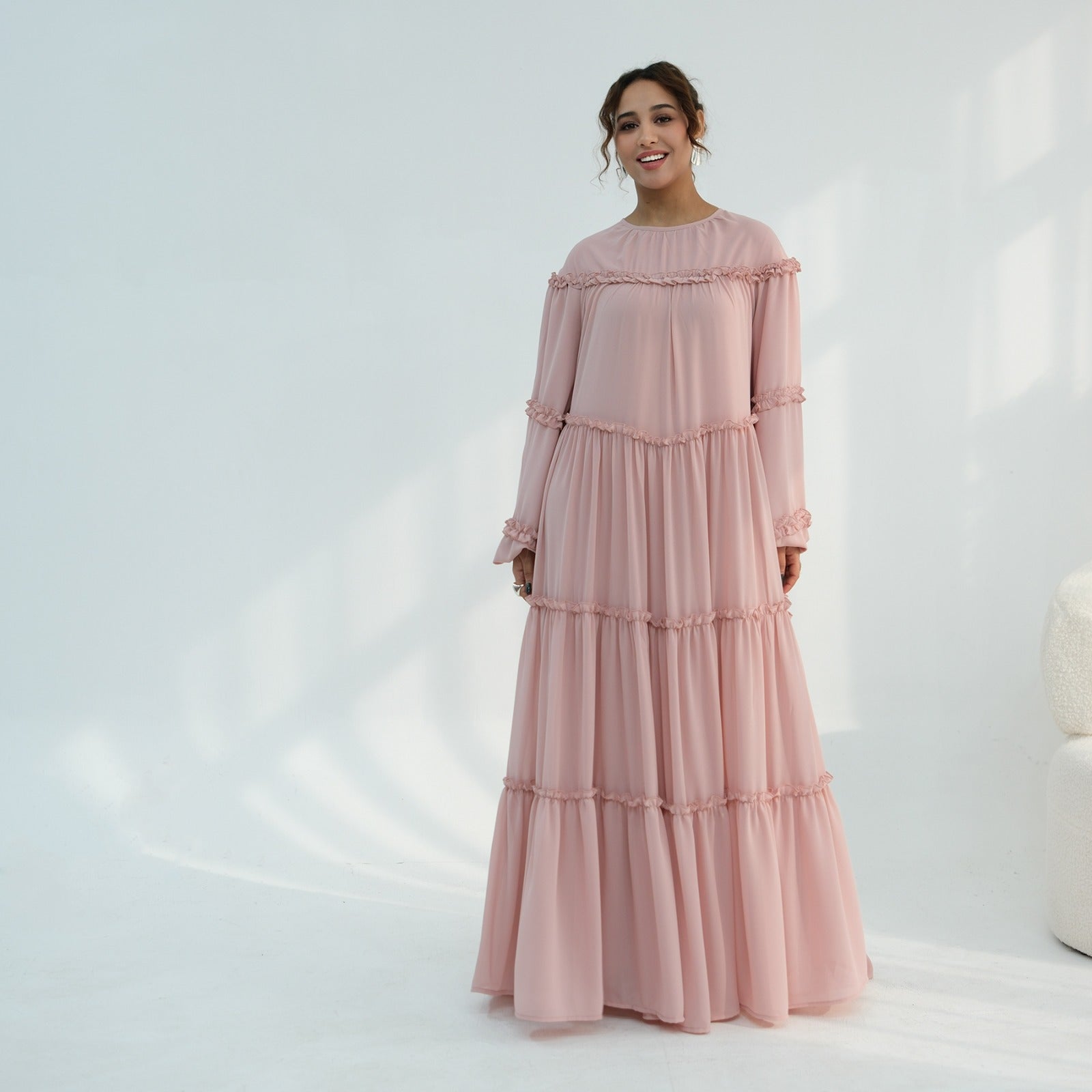 The Zahra Bloom Maxi – Elegant Floral Modest Maxi Dress