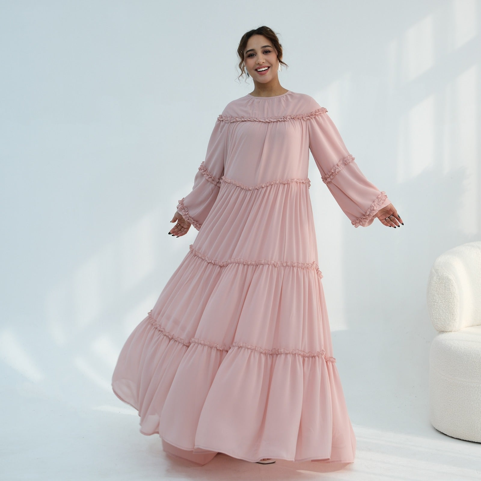 The Zahra Bloom Maxi – Elegant Floral Modest Maxi Dress