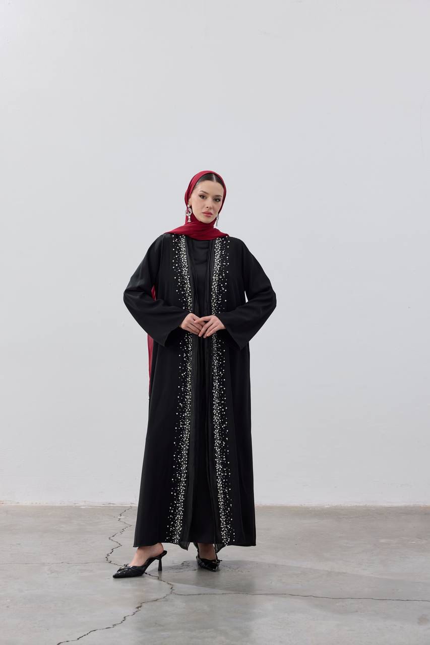 Dubai Pearl embellished Abaya