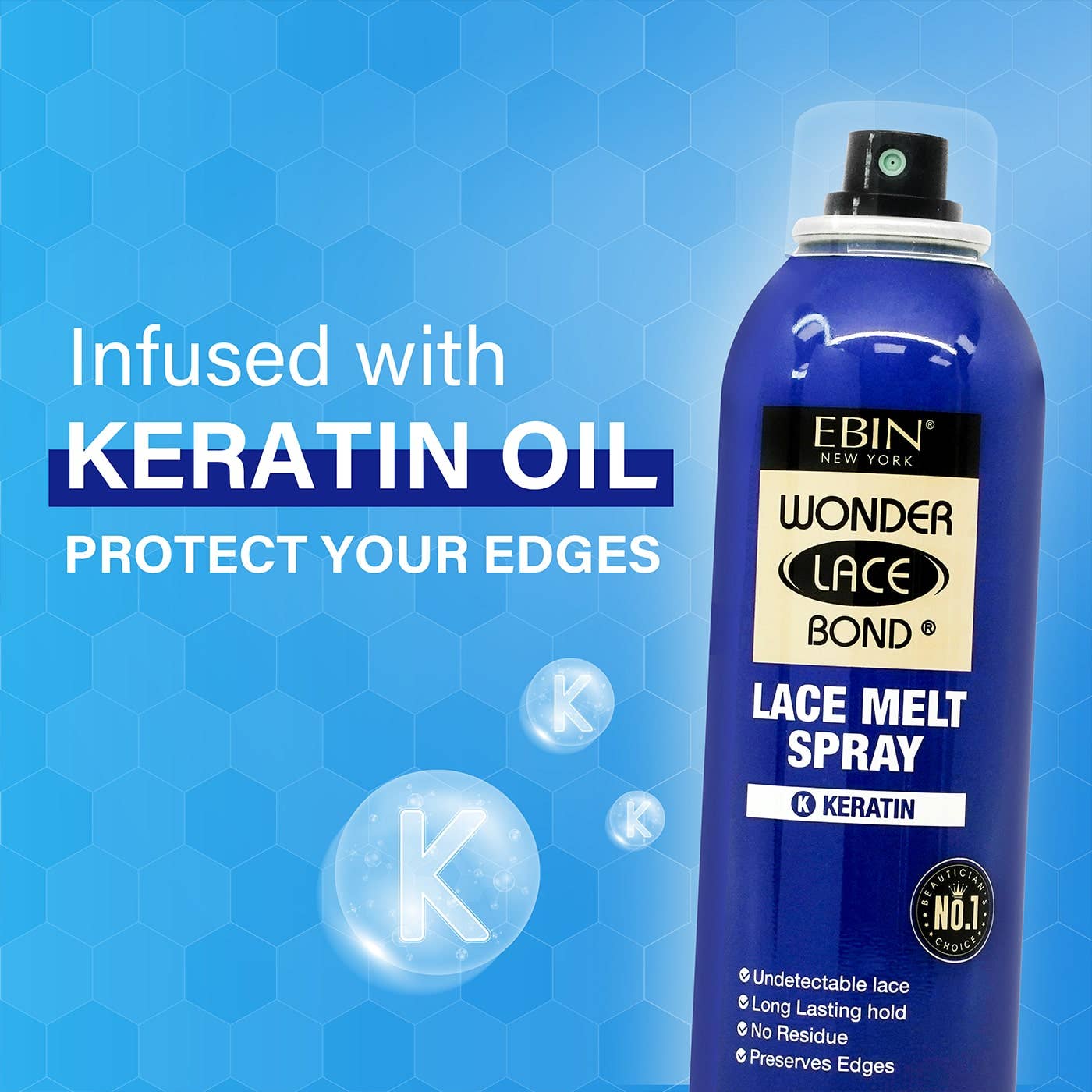 WONDER LACE BOND LACE MELT SPRAY- KERATIN (2.7oz/80ml)