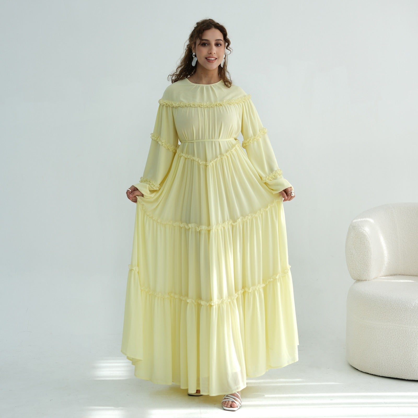 The Zahra Bloom Maxi – Elegant Floral Modest Maxi Dress