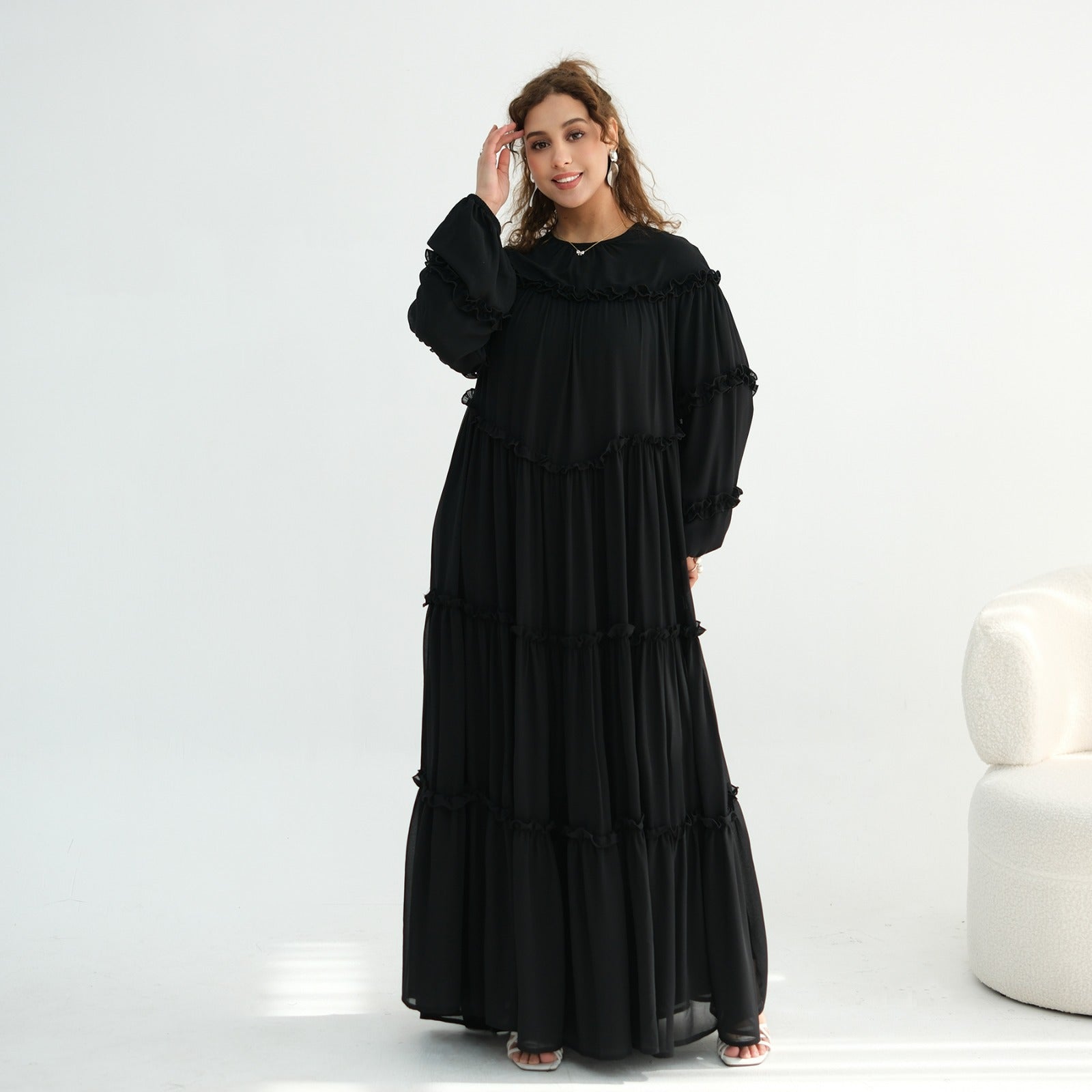 The Zahra Bloom Maxi – Elegant Floral Modest Maxi Dress