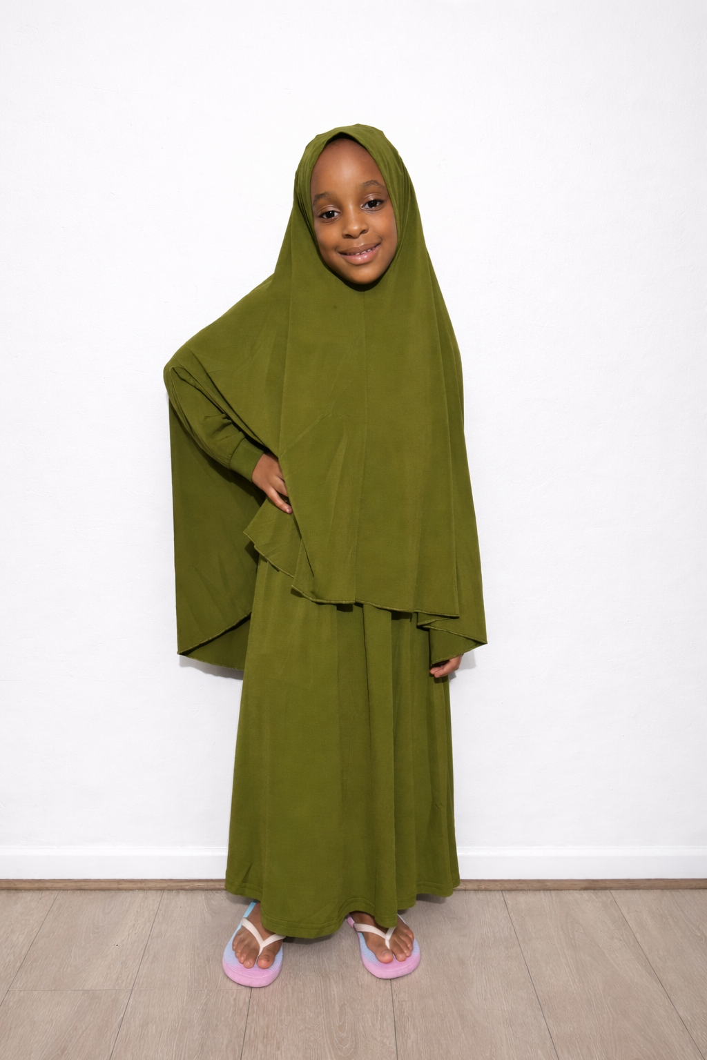 Girls Dimah Jilbab set-Non tie back