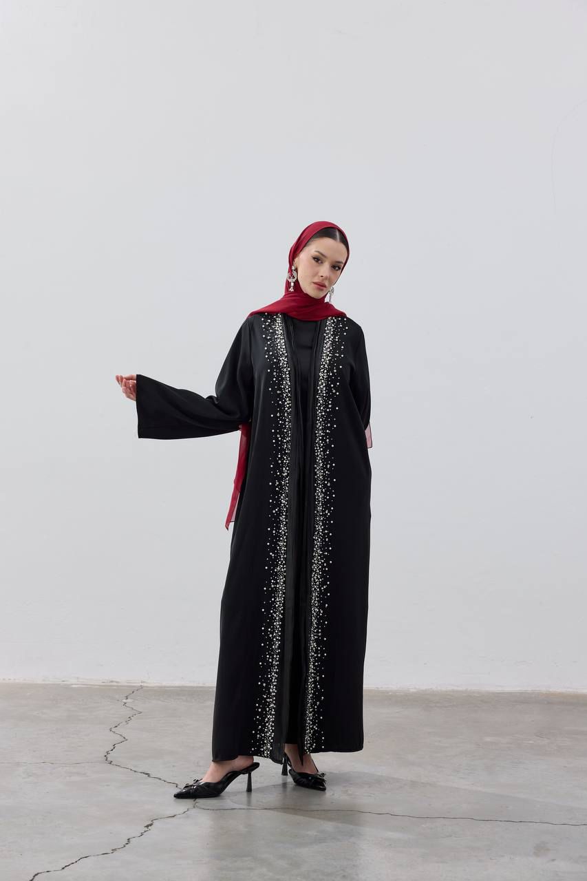 Dubai Pearl embellished Abaya