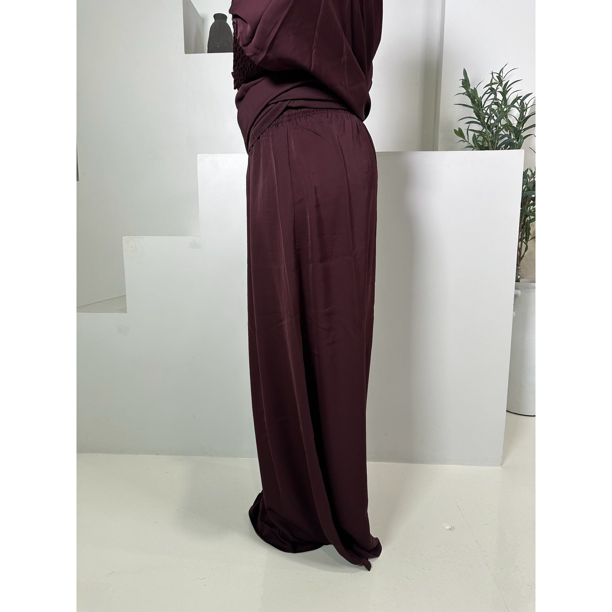 Two pieces jilbab-old burgundy