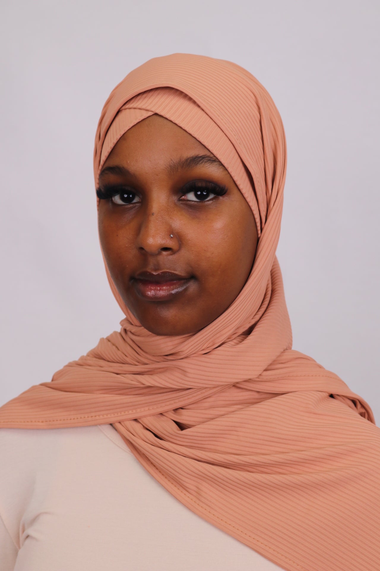 Matching Ribbed Jersey Hijab