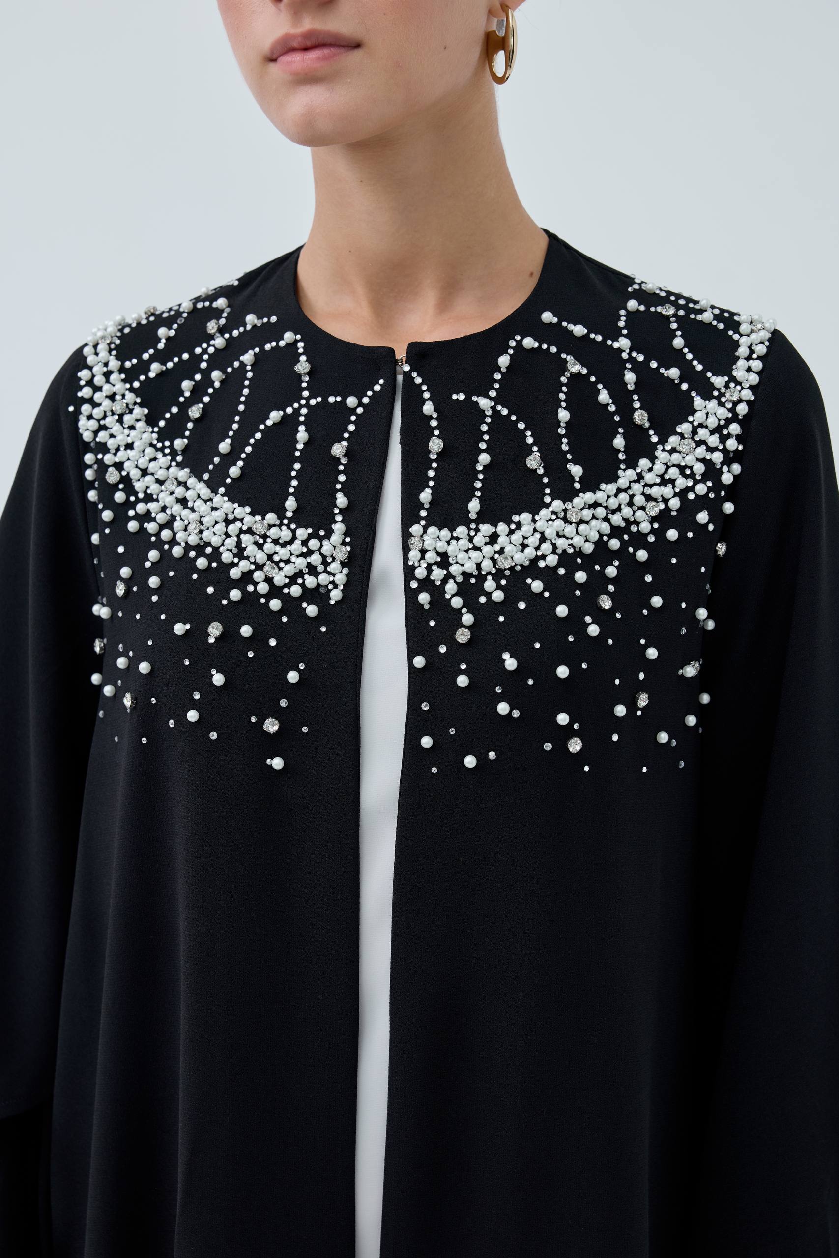 Noor Pearl Embellishments Abaya