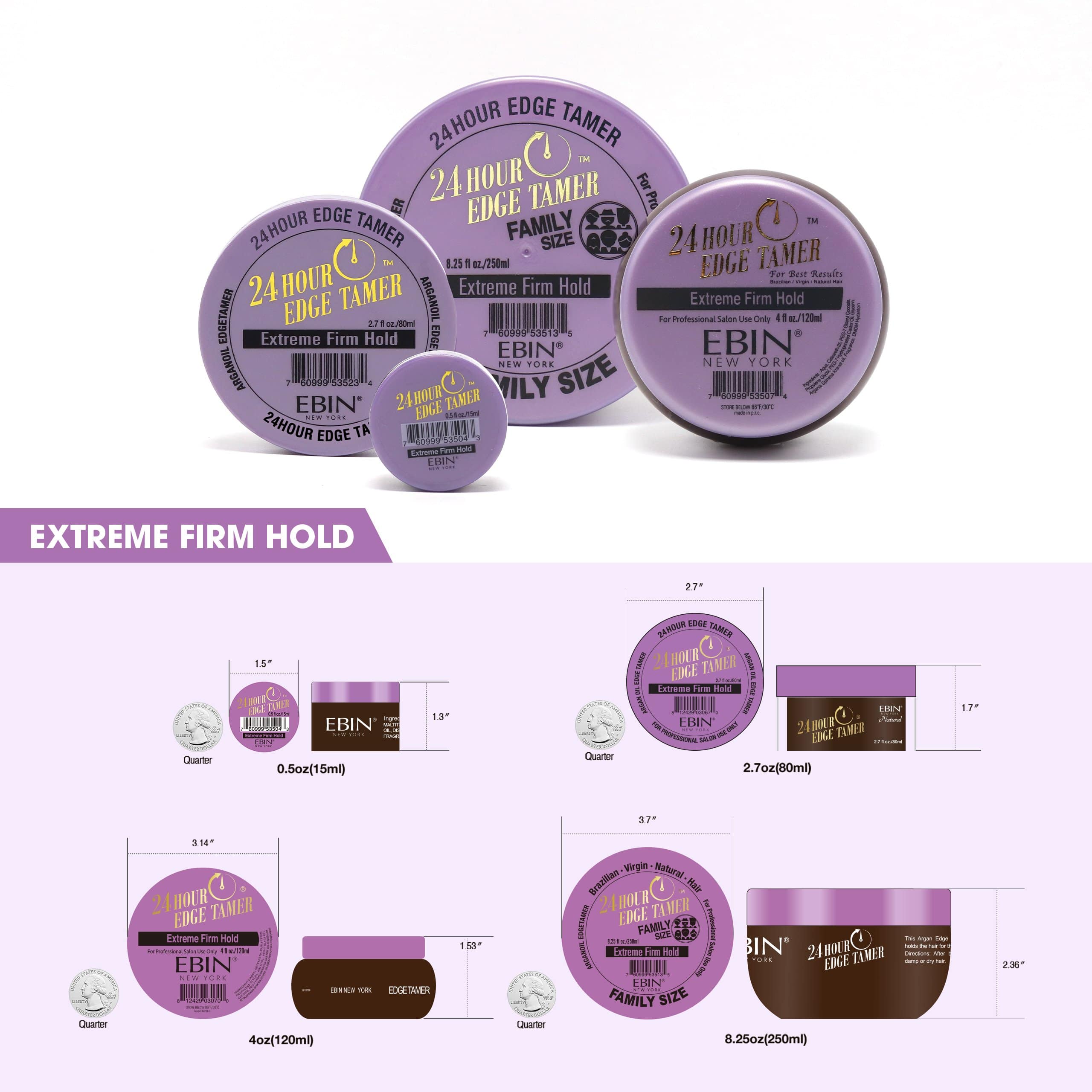24 Hour Edge Tamer - Extreme Firm Hold 2.7oz/ 80ml