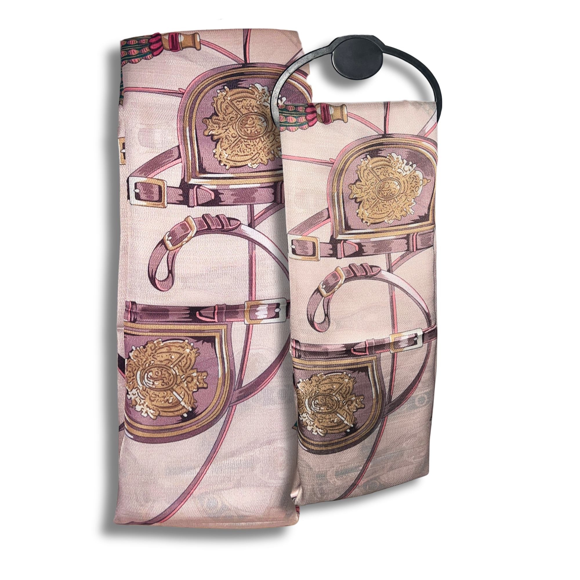 Equestrian Chain Print Silk Hijab - Classic Style