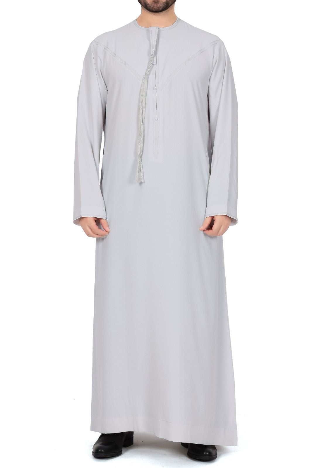 Emirati Style Men Thobe Premium Zibda Fabric