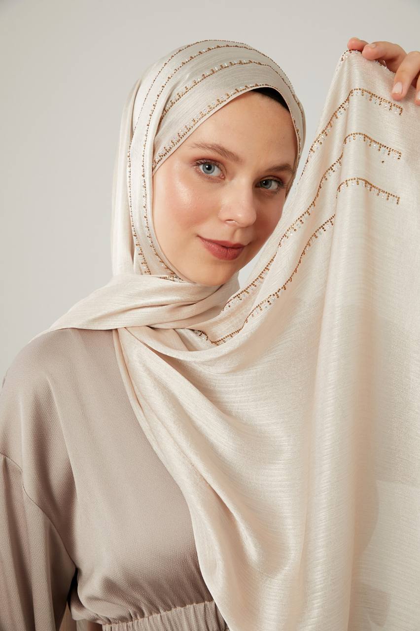 Janjan Crystal stone Hijab
