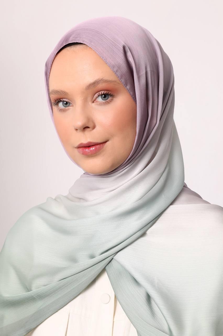 Brilliant Ombré Hijab – Soft Lightweight Gradient Scarf for Women