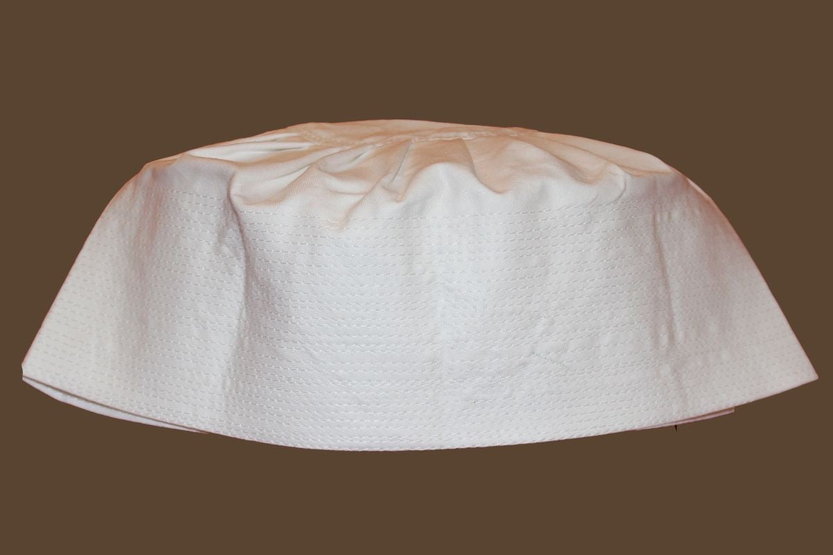 Haqqani Cotton Hat for Muslim Men – Navy, White, Brown