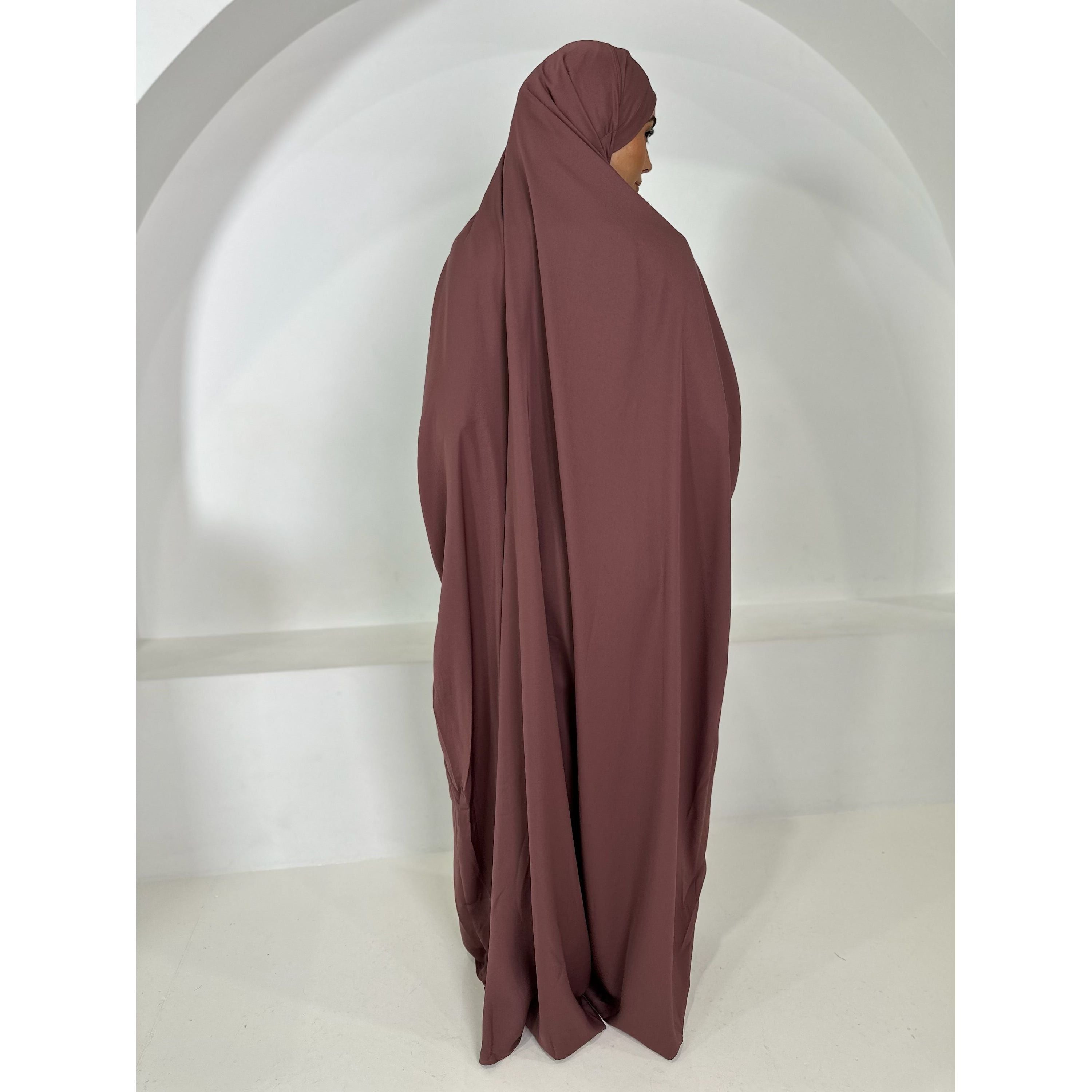 Safa Nida Abaya in Dusty pink
