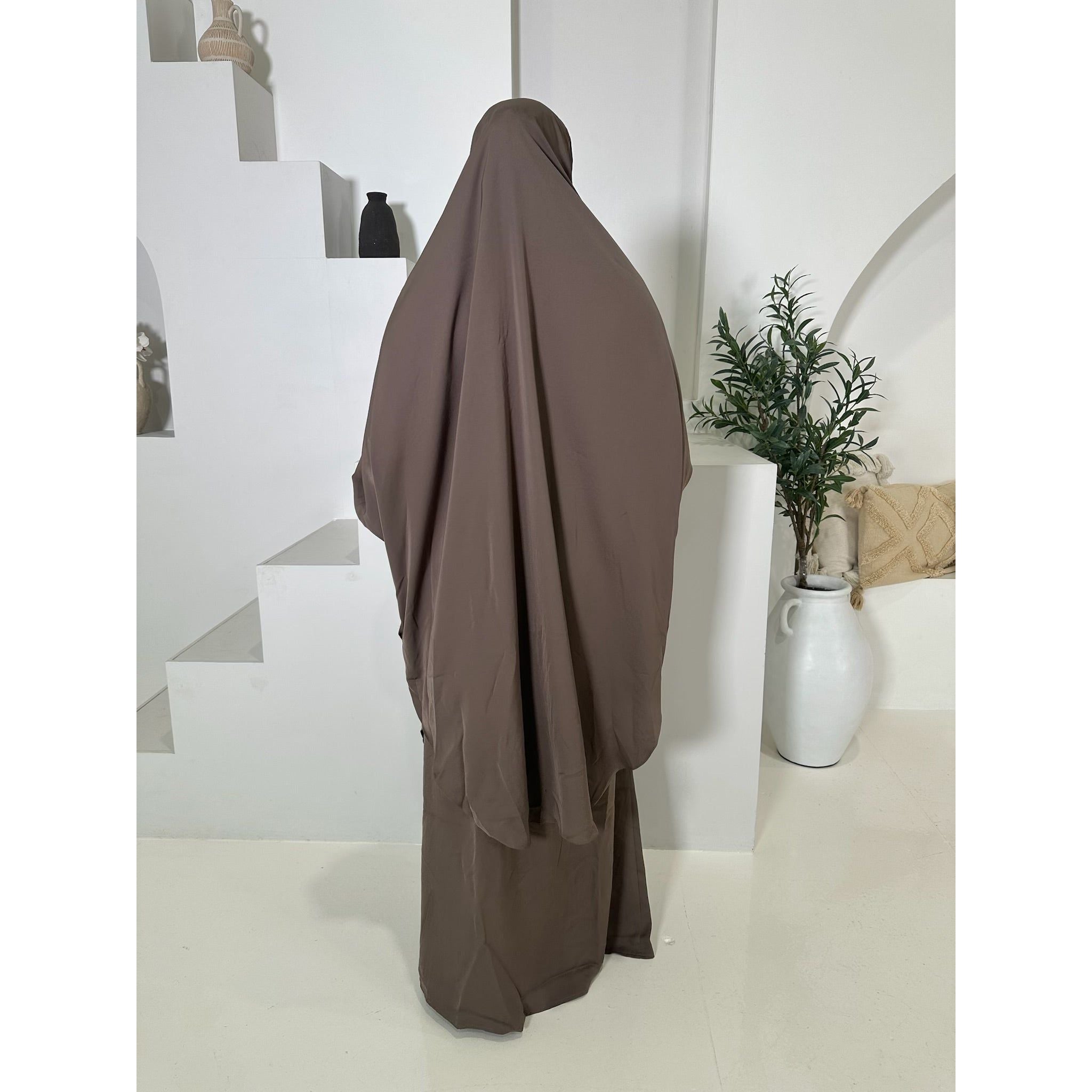 Jannah Two pieces jilbab in Hazelnut