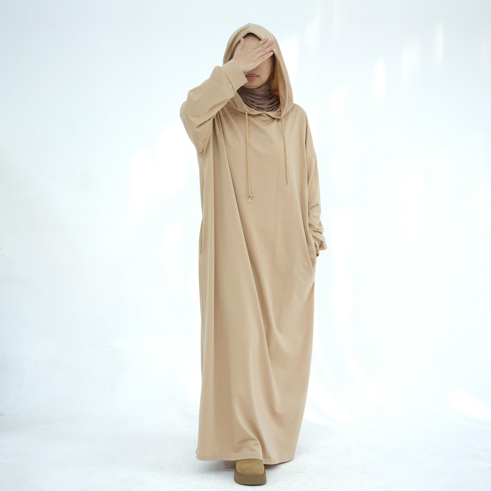 Hooded Abaya – Modest Long Sleeve Maxi Dress for Women