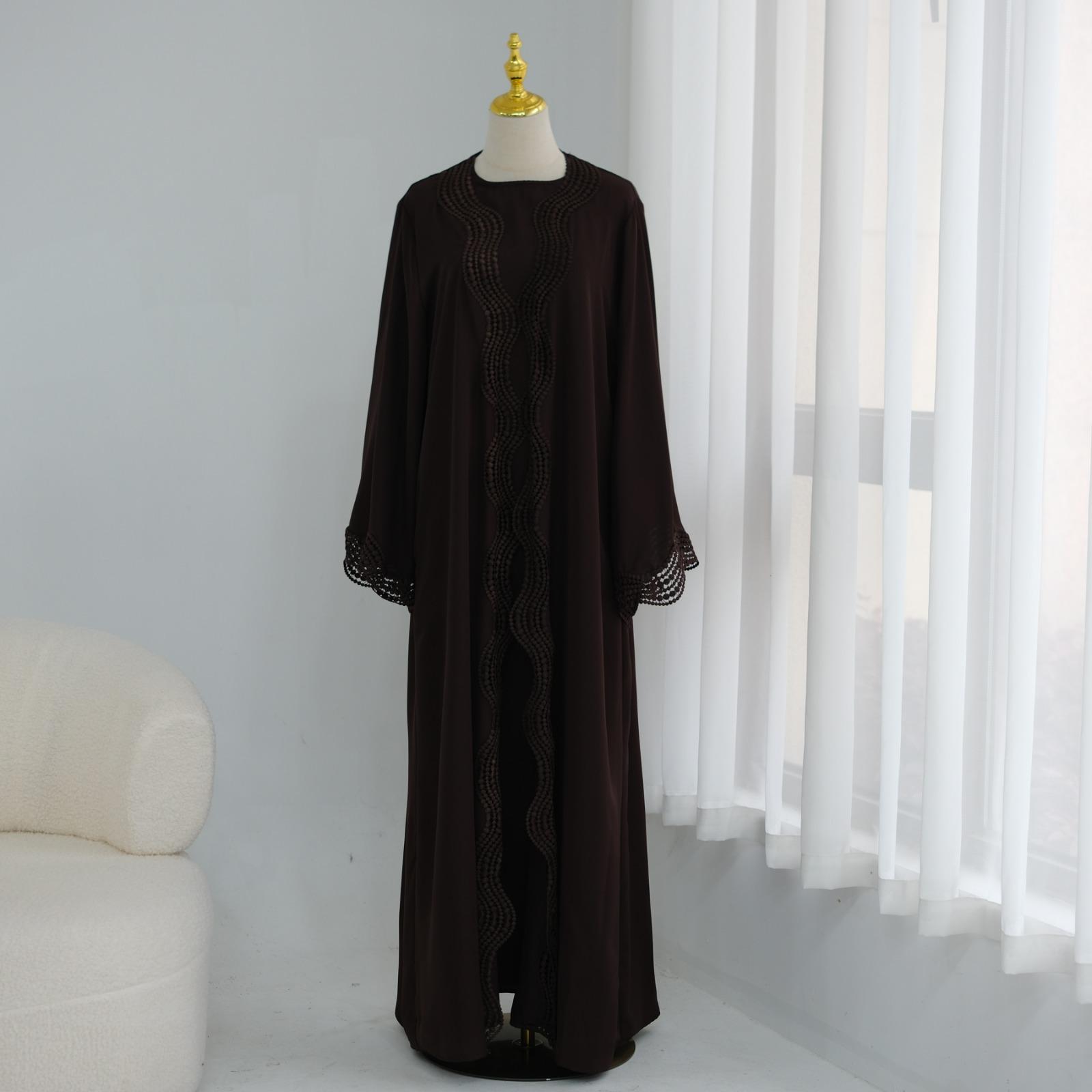Noor Lace Abaya 2pcs set– Elegant Modest Maxi Dress for Women