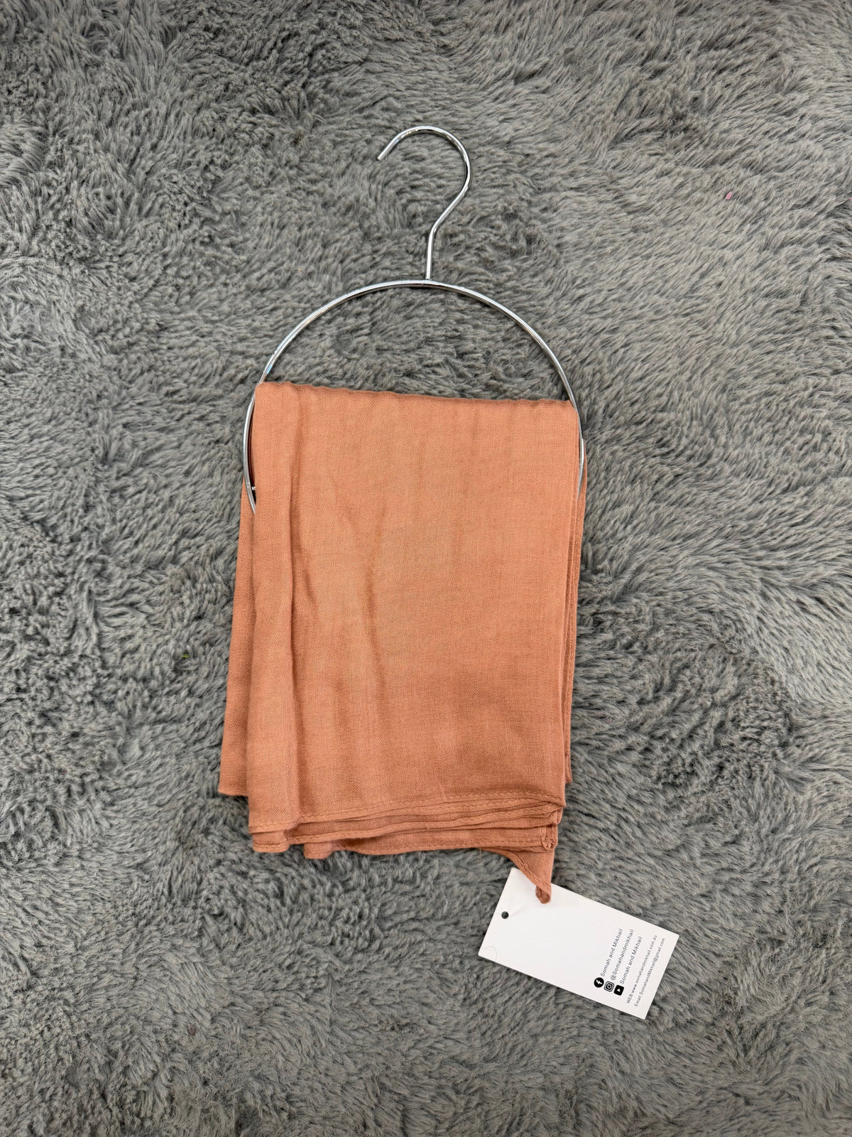 Premium Modal Hijab in Peach Apricot