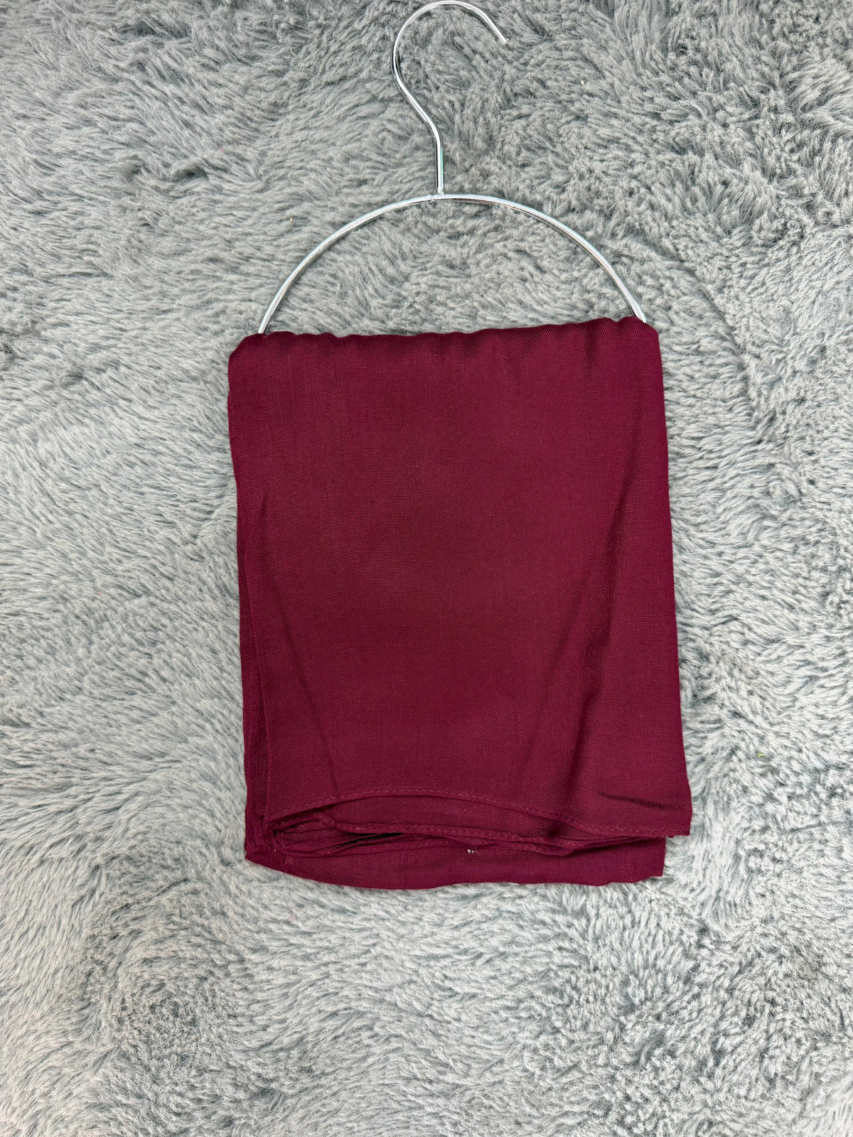 Premium Modal Hijab in Burgundy Wine