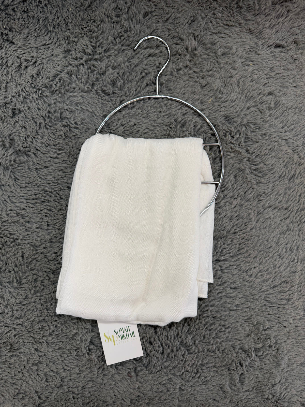 Premium Modal Hijab in Pure White