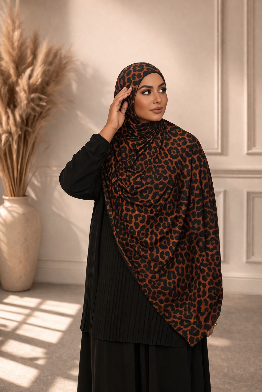 Printed Jersey Hijab – Soft Stretch Everyday Scarf