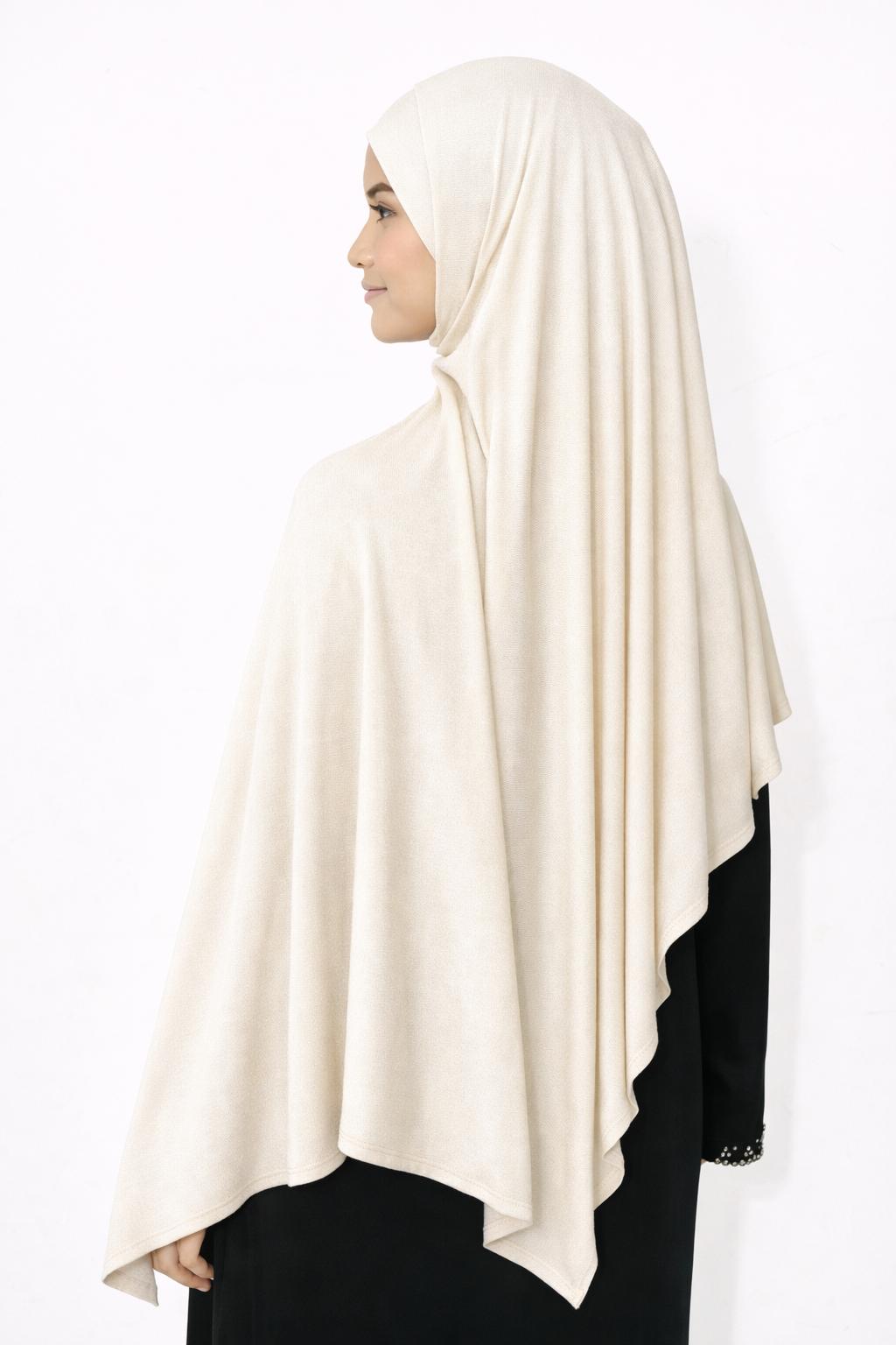 Maxi Cotton Jersey Hijab & Anti-Slip Clipped Cap Set