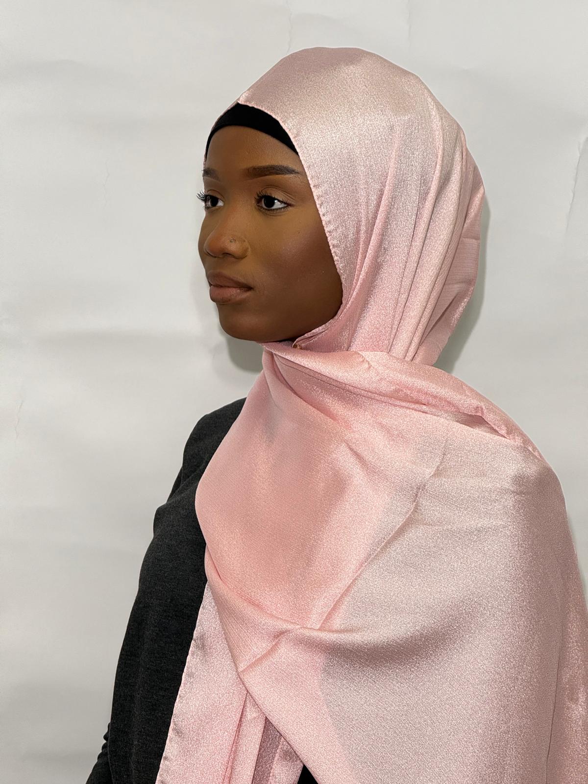 Premium Crystal Formal Hijab - Subtle Shimmer