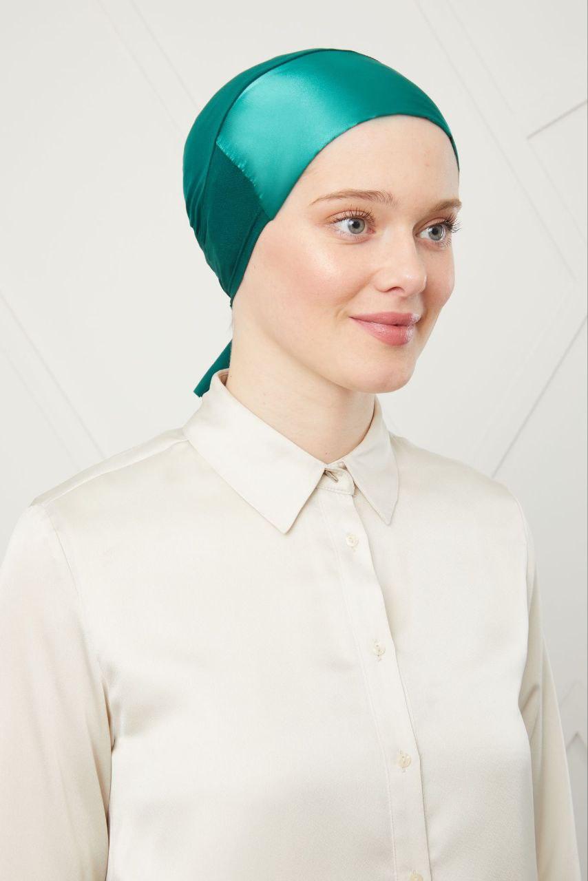 Protective Satin Hijab Under Cap – Comfort & Hair Care