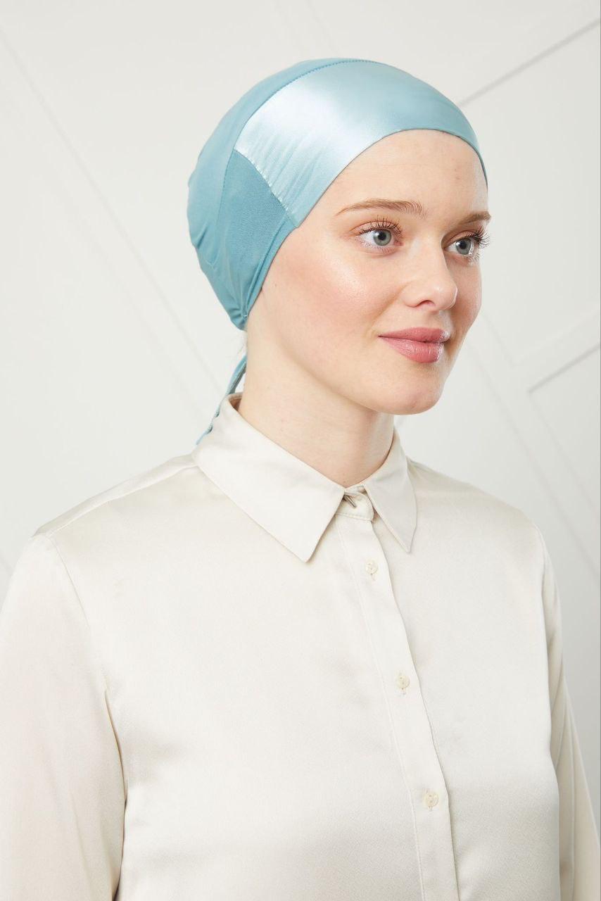 Protective Satin Hijab Under Cap – Comfort & Hair Care