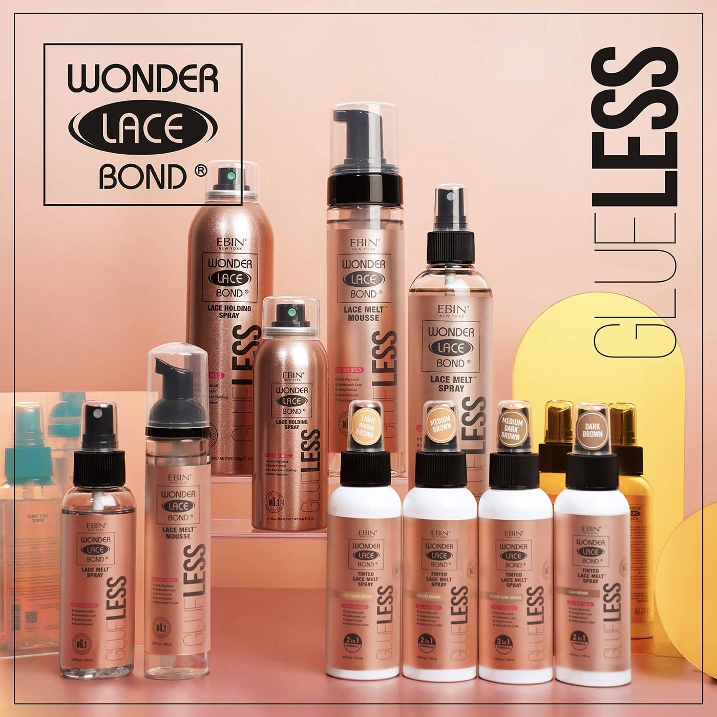 Wonder Lace Bond GLUELESS - Tinted Lace Melt Spray