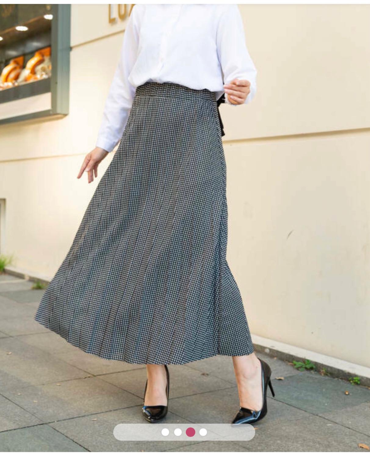 Floral Print Midi Skirt for Women