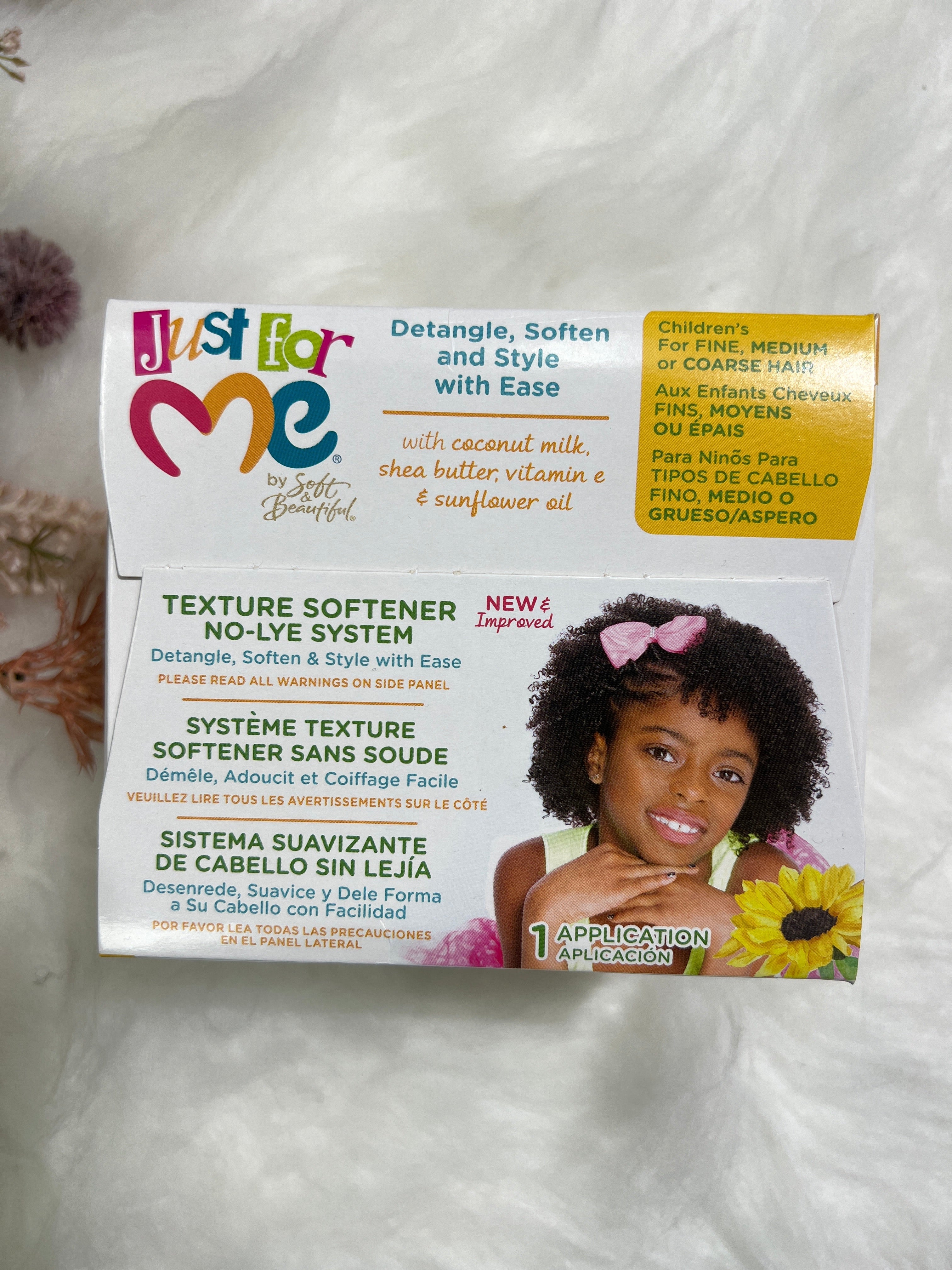 Just for me by Soft & Beautiful Texture Softener No-Lye System Children's For fine, medium or Coarse hair