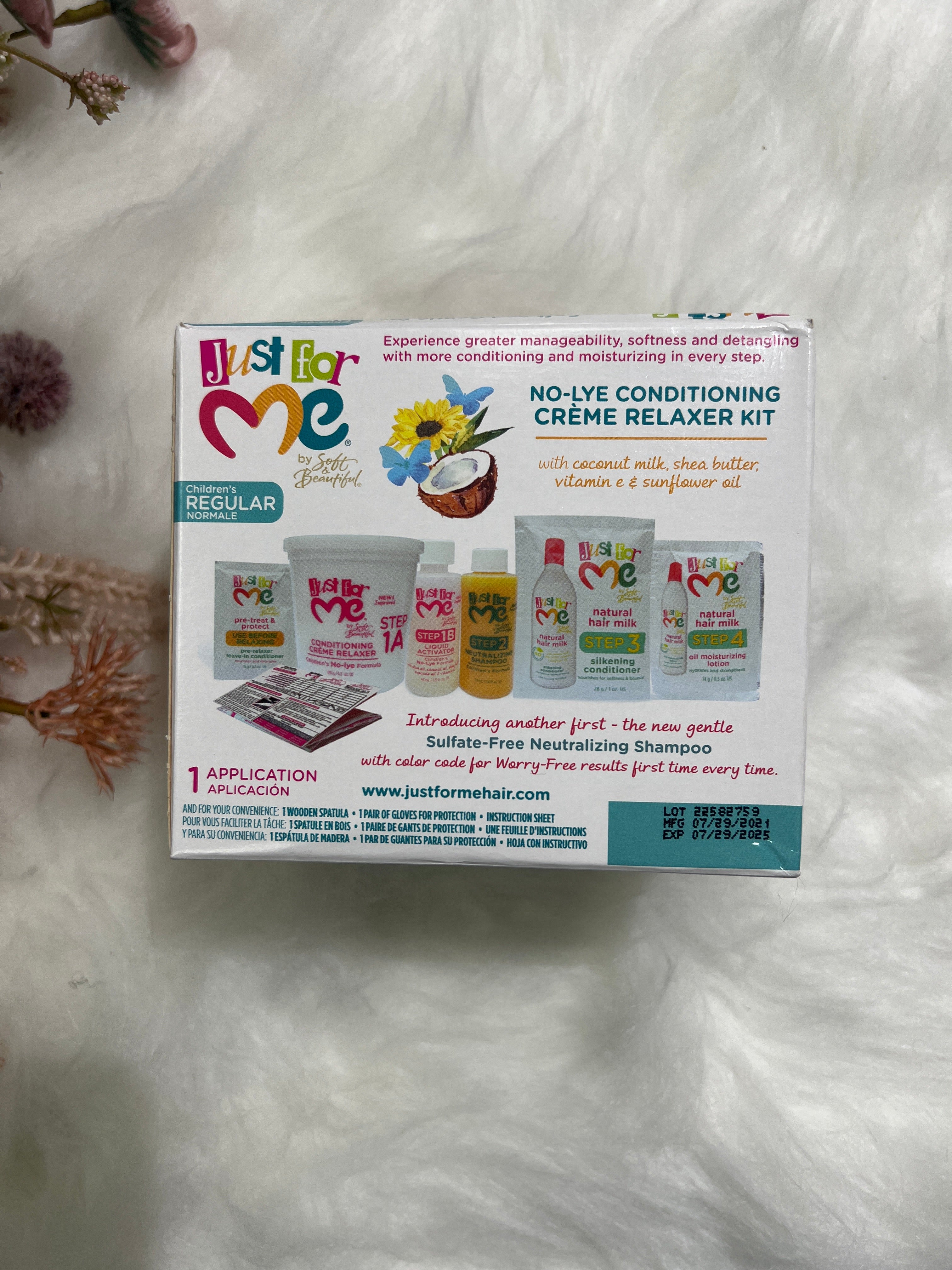 Just for me by Soft &Beautiful No-lye conditioning Crème relaxer kit/ children's regular