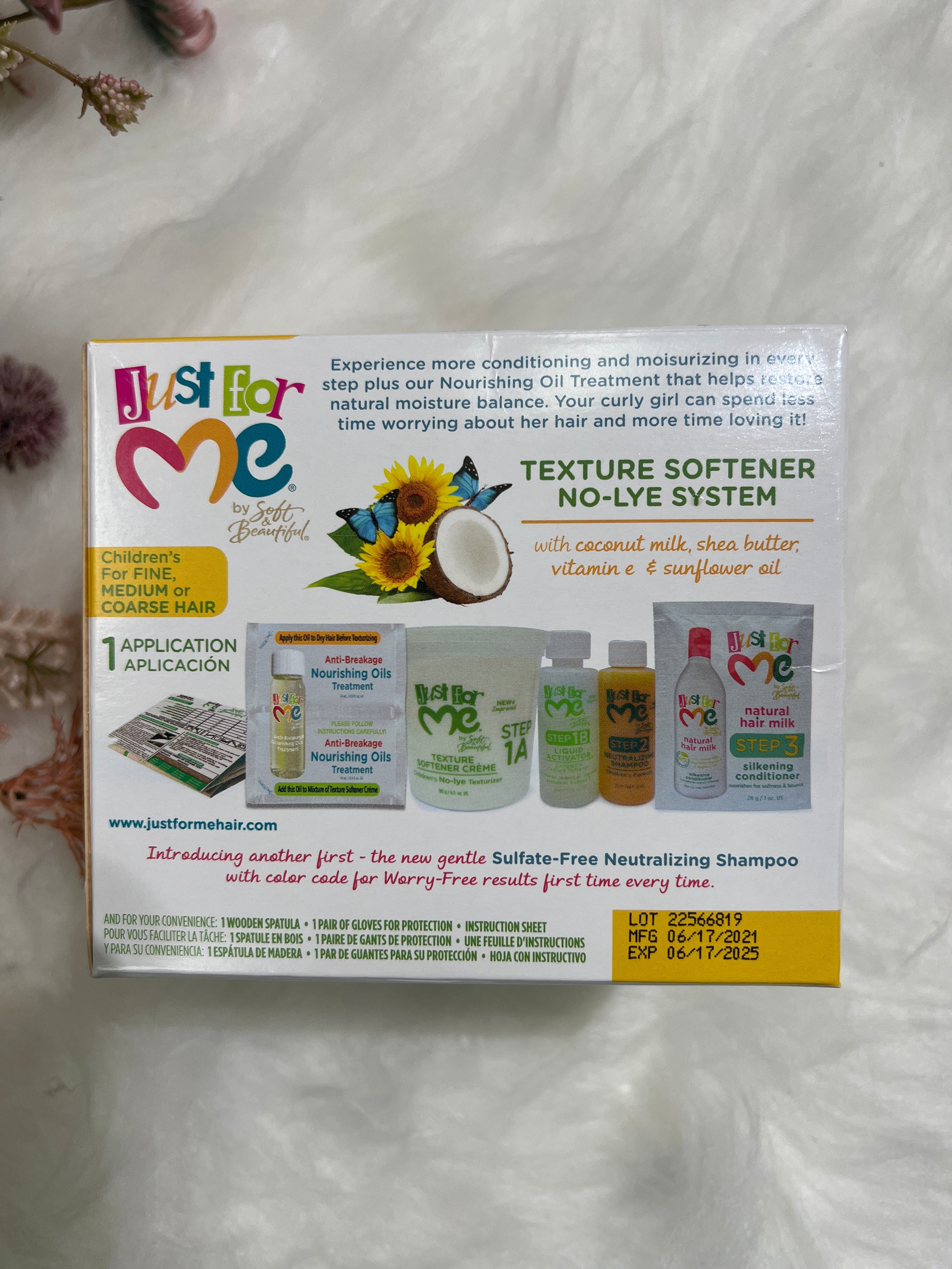 Just for me by Soft & Beautiful Texture Softener No-Lye System Children's For fine, medium or Coarse hair