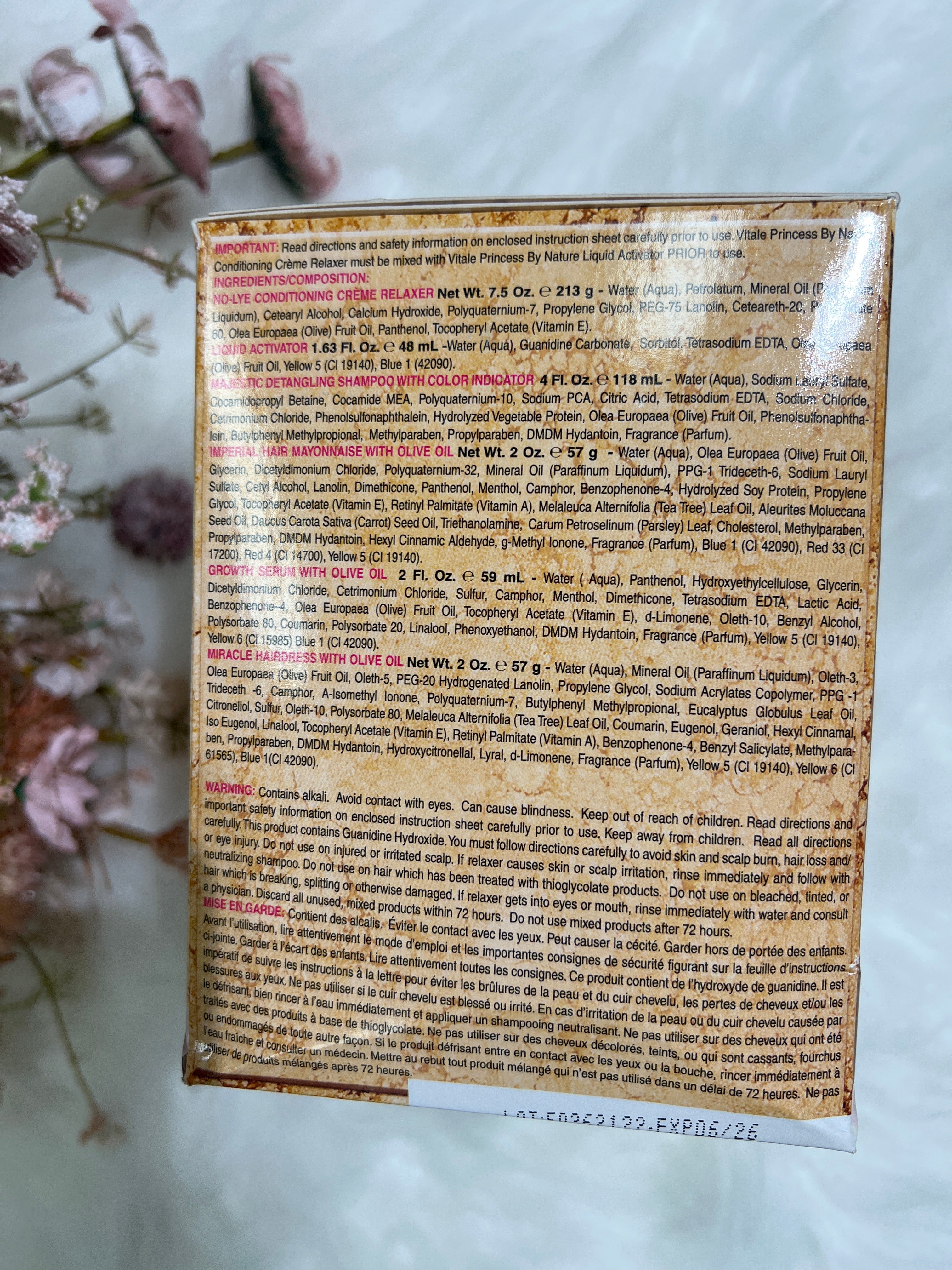 Princess by nature No-lye conditioning Crème relaxer with olive oil by Vitals/Regular