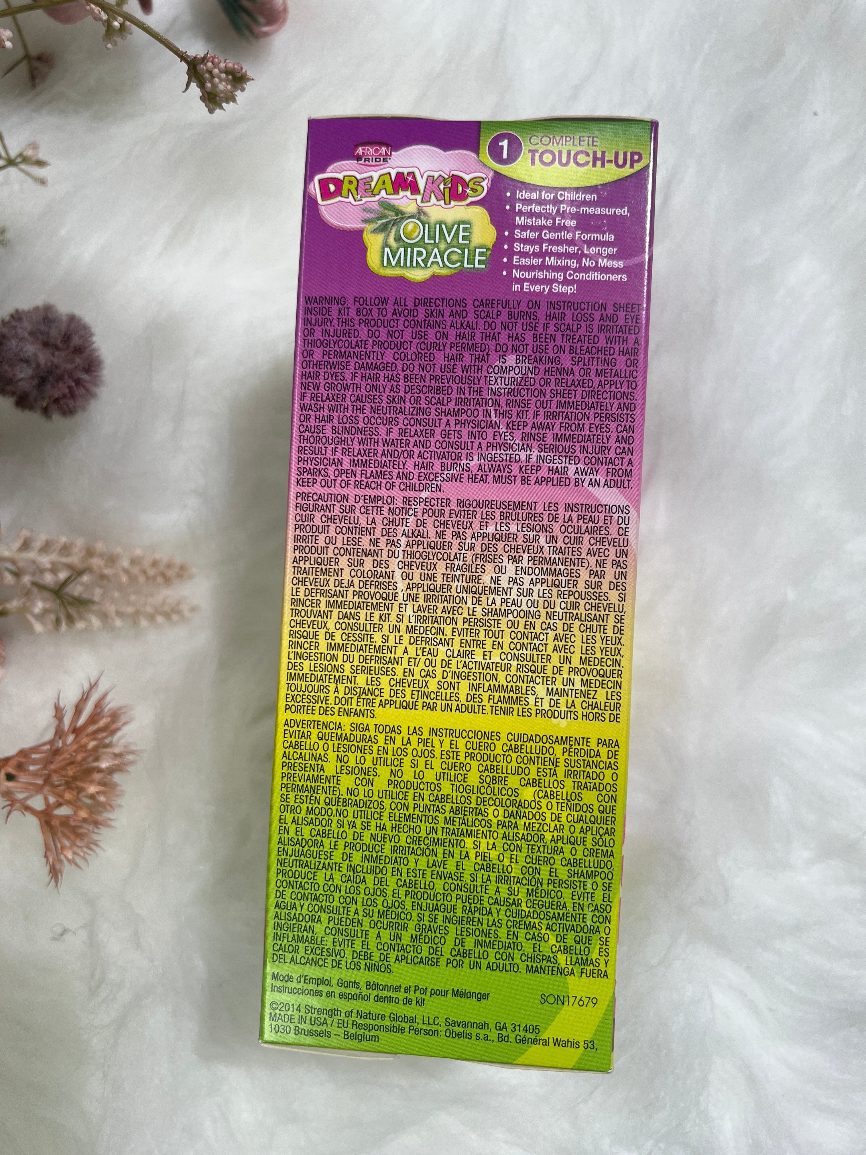 African Pride- Dream Kids Olive miracle No- Lye Relaxer/ Children's Course