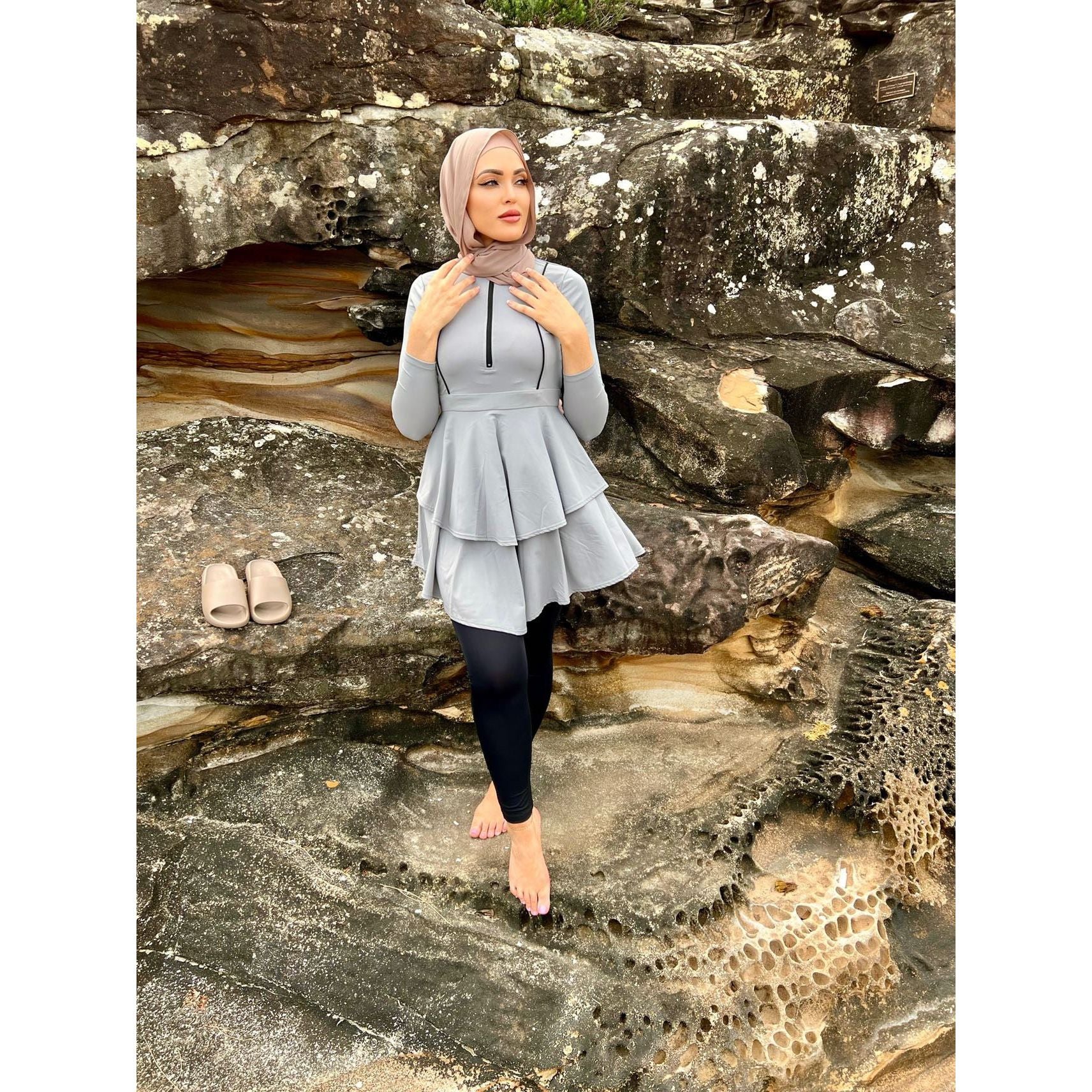 Tiered swim suit - Somah and Mikhail