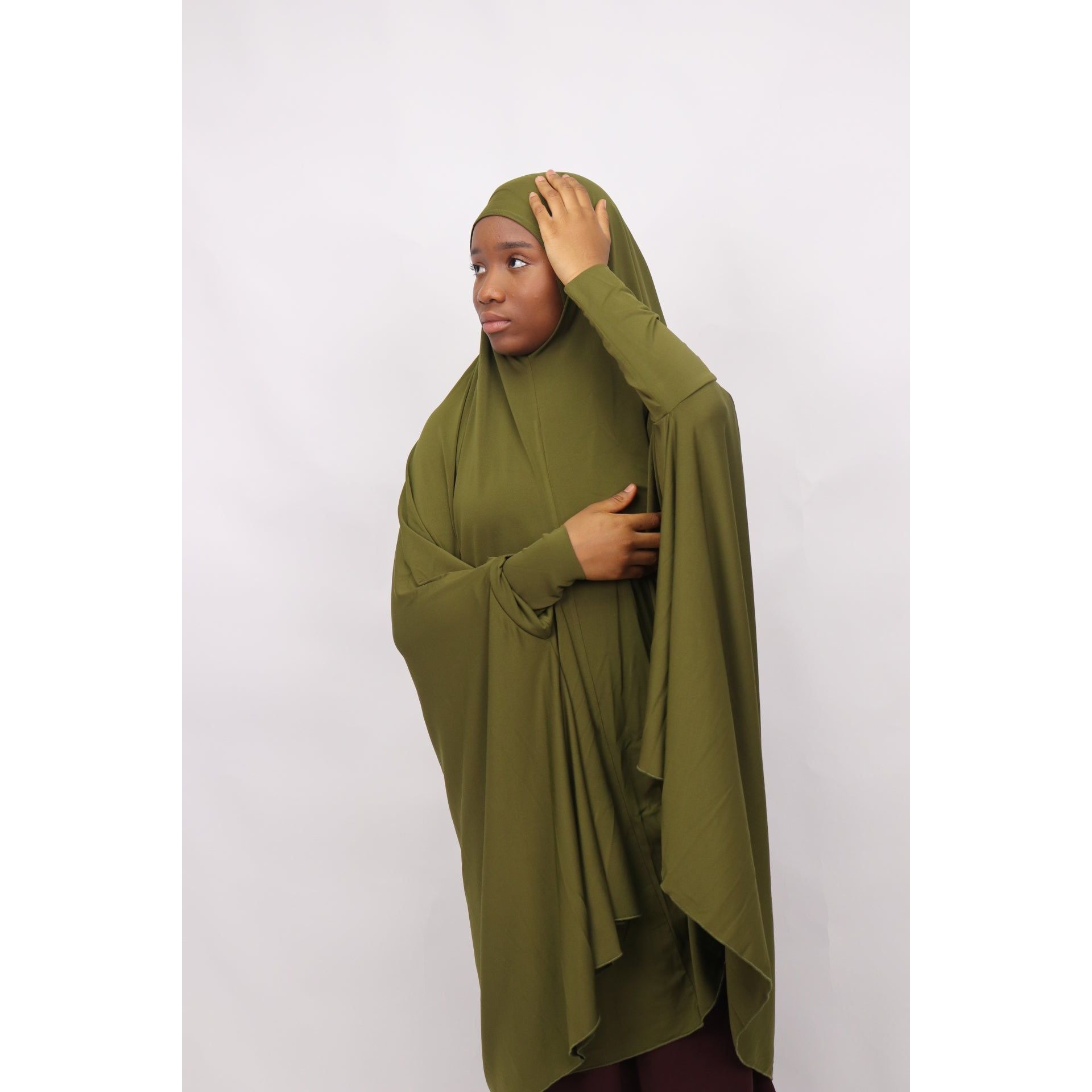Sleeved jilbab-green
