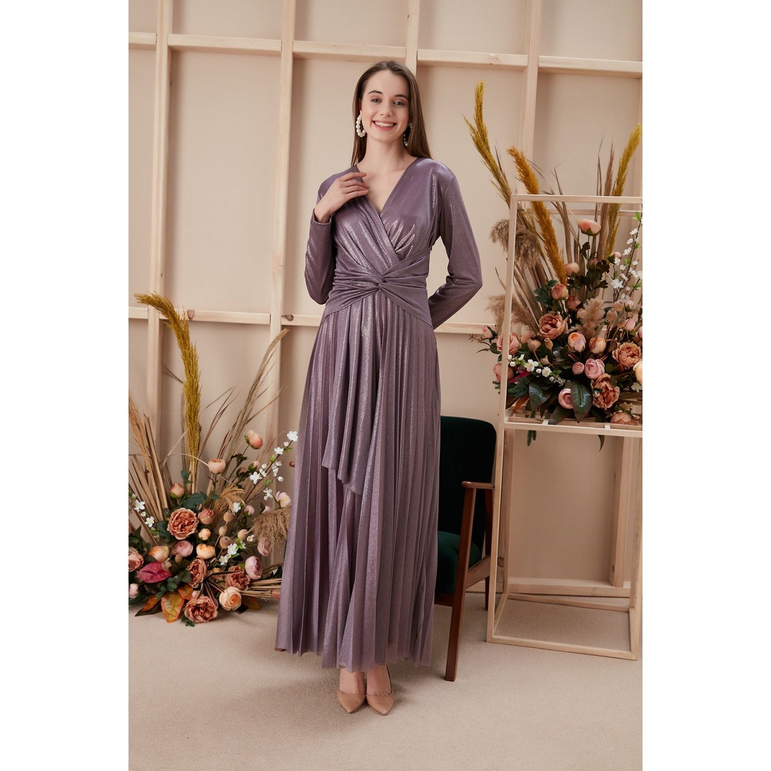 Purple evening dress - Somah and Mikhail