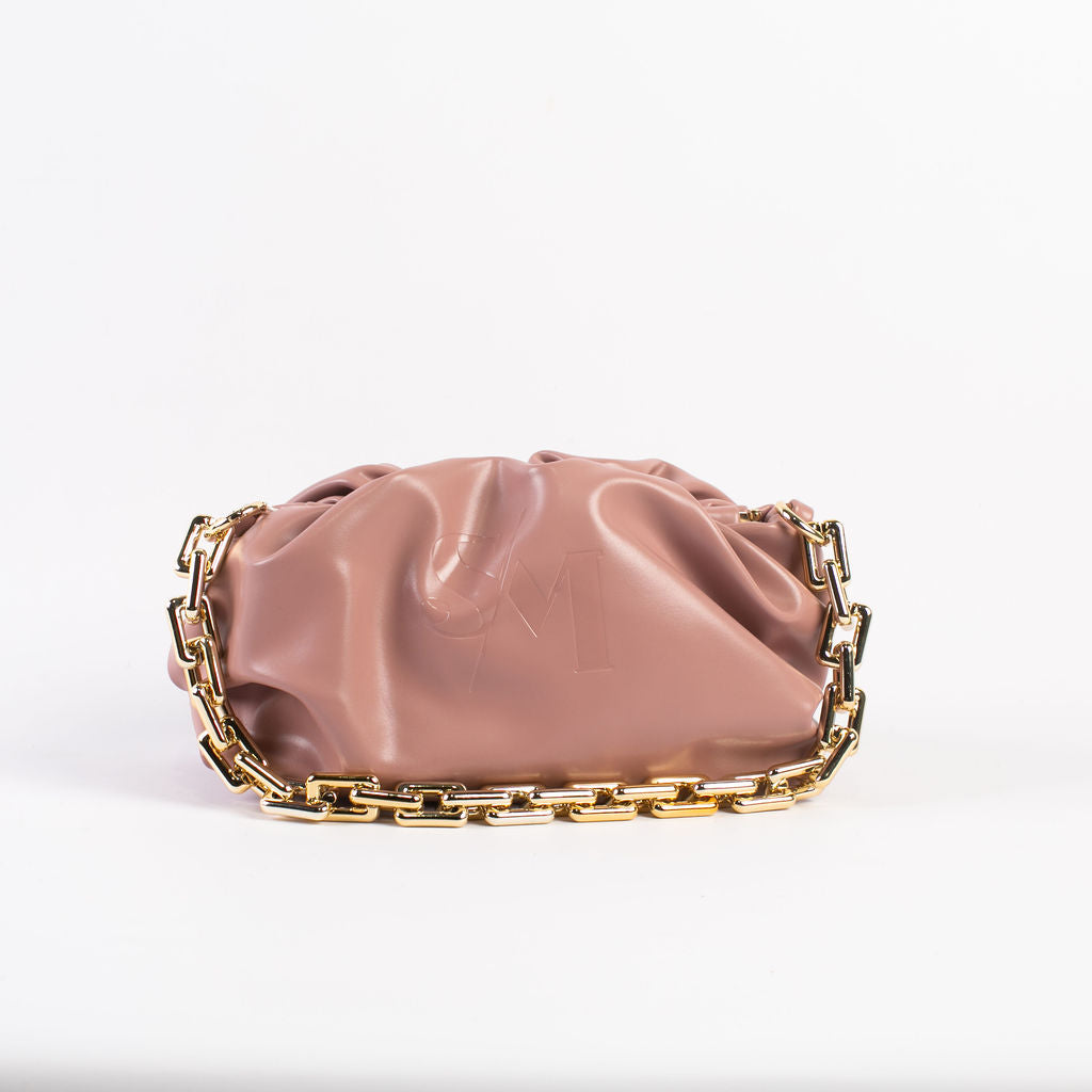S&M Shoulder Bag Chain Pouch - Dusty Rose - Somah and Mikhail