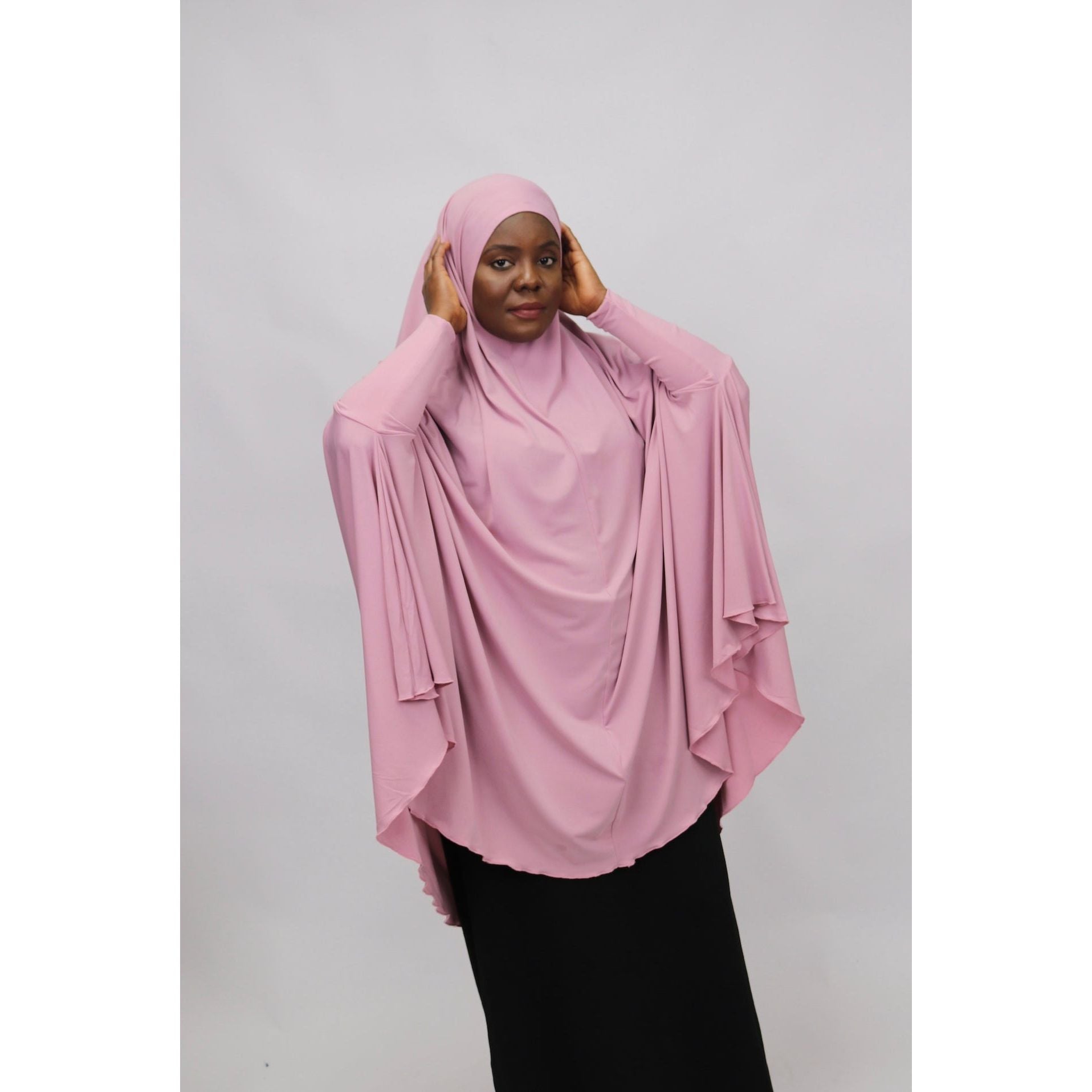 Sleeved Jilbab - Plum