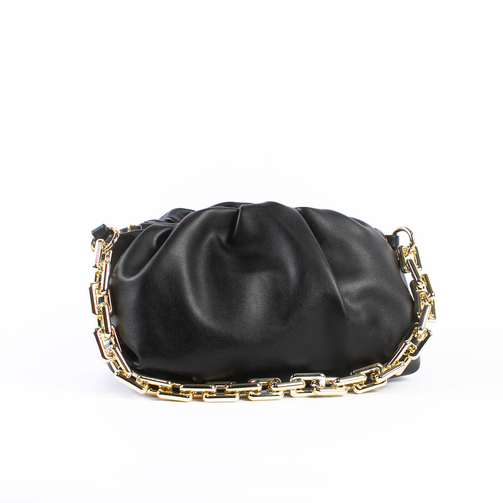 S&M Shoulder Bag Chain Pouch - Black - Somah and Mikhail