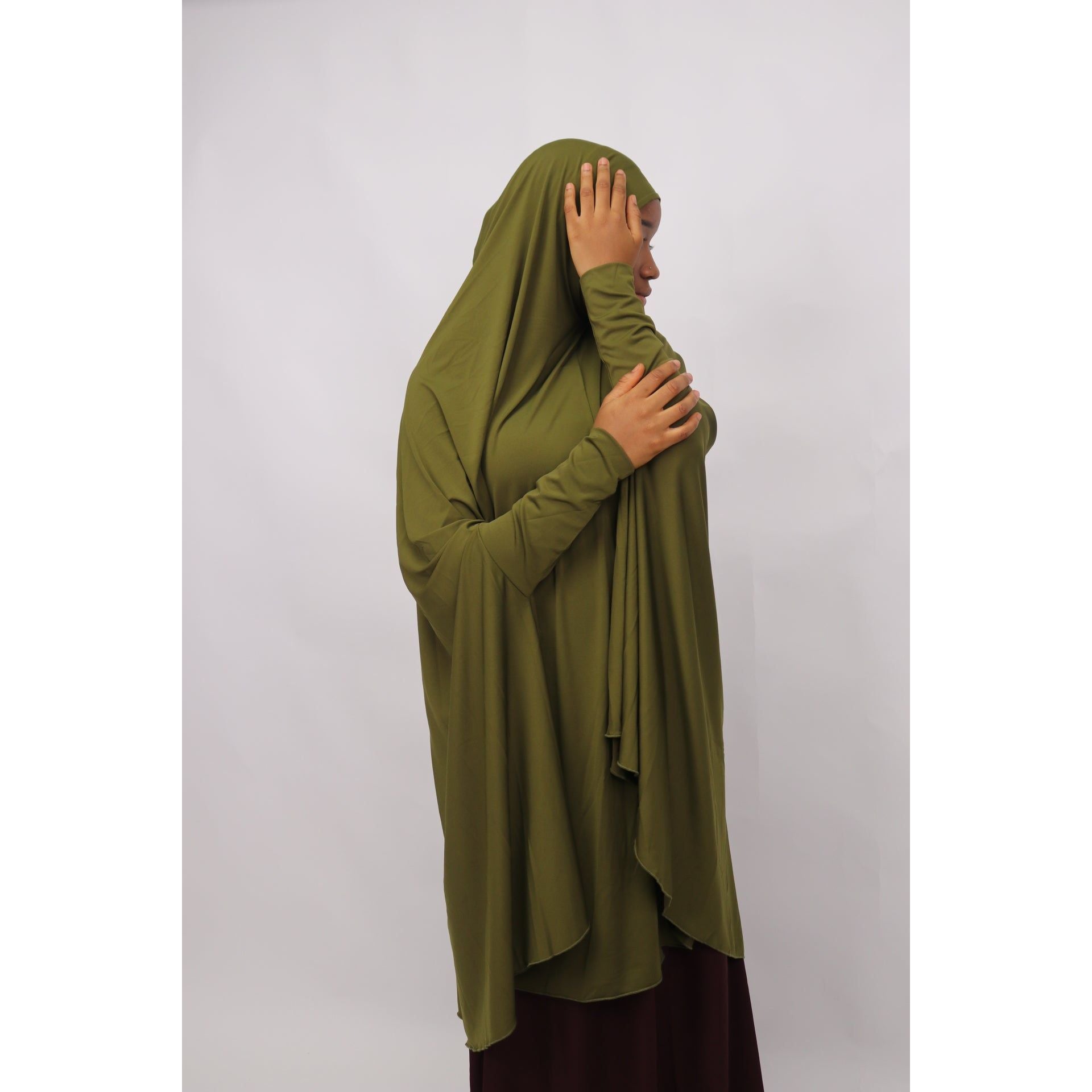 Sleeved jilbab-green